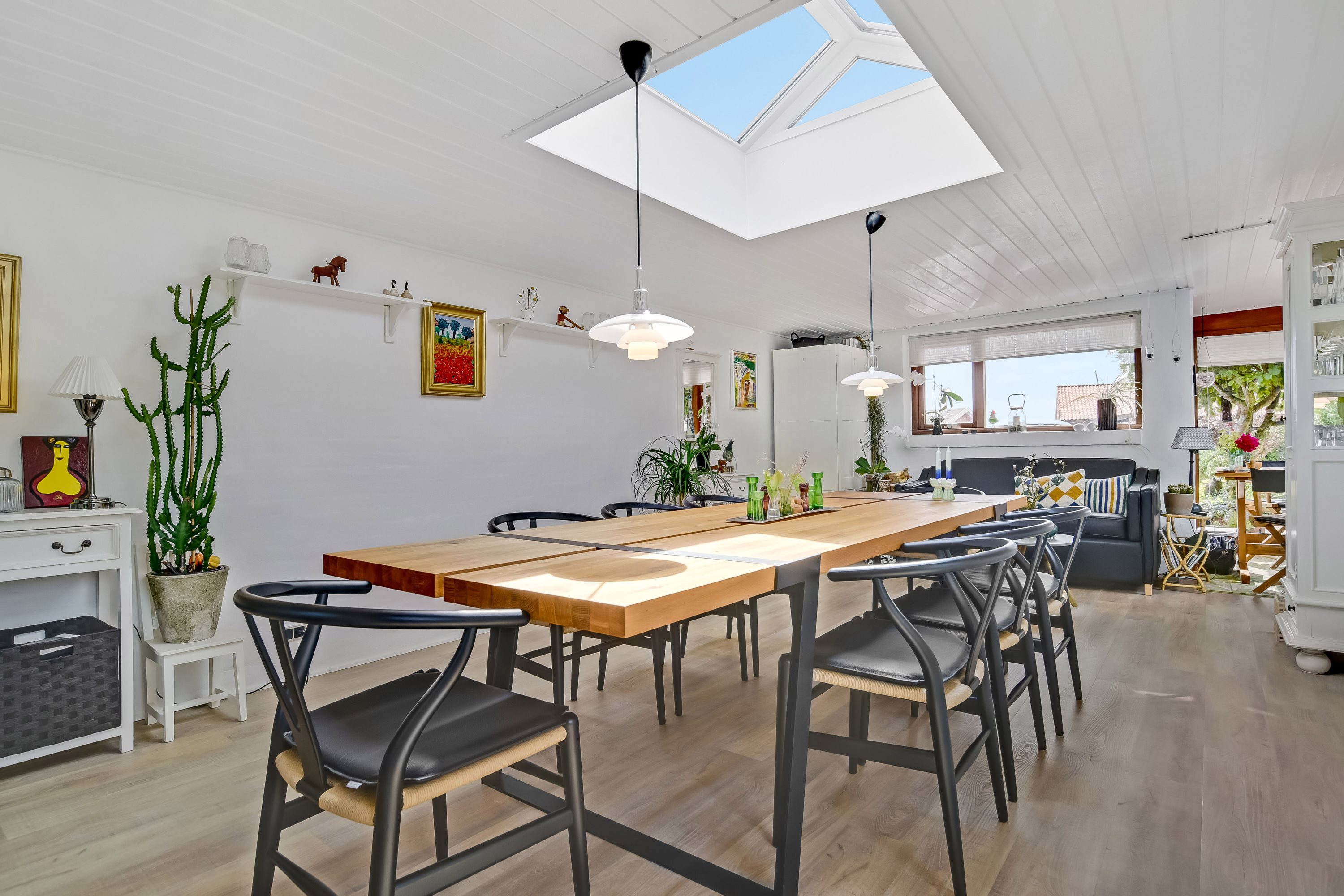 Fremhævet stue billede i fuldskærmstilstand. Billede af Tannebækvej 20, Nørlem, 7620 Lemvig