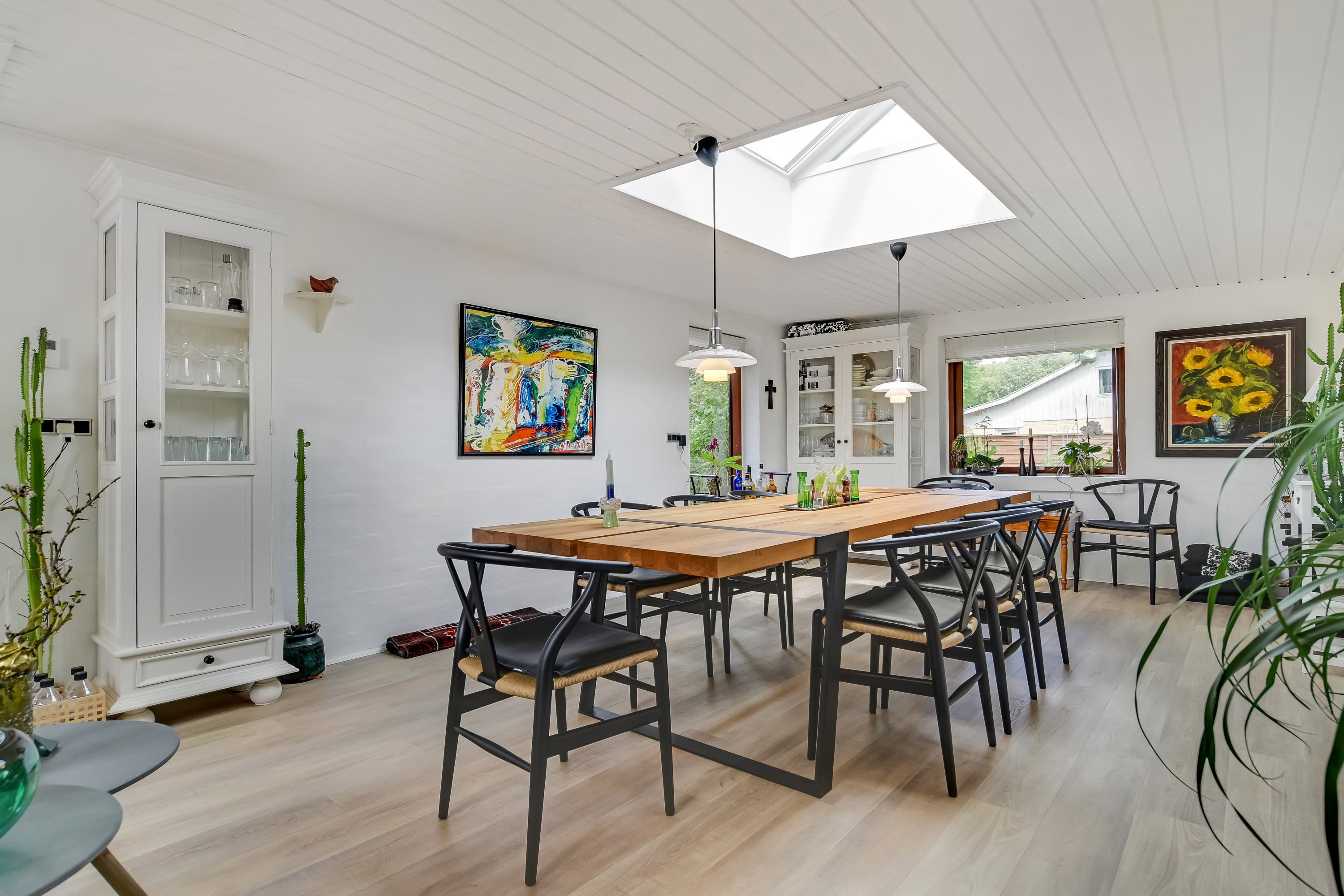 Fremhævet stue billede i fuldskærmstilstand. Billede af Tannebækvej 20, Nørlem, 7620 Lemvig