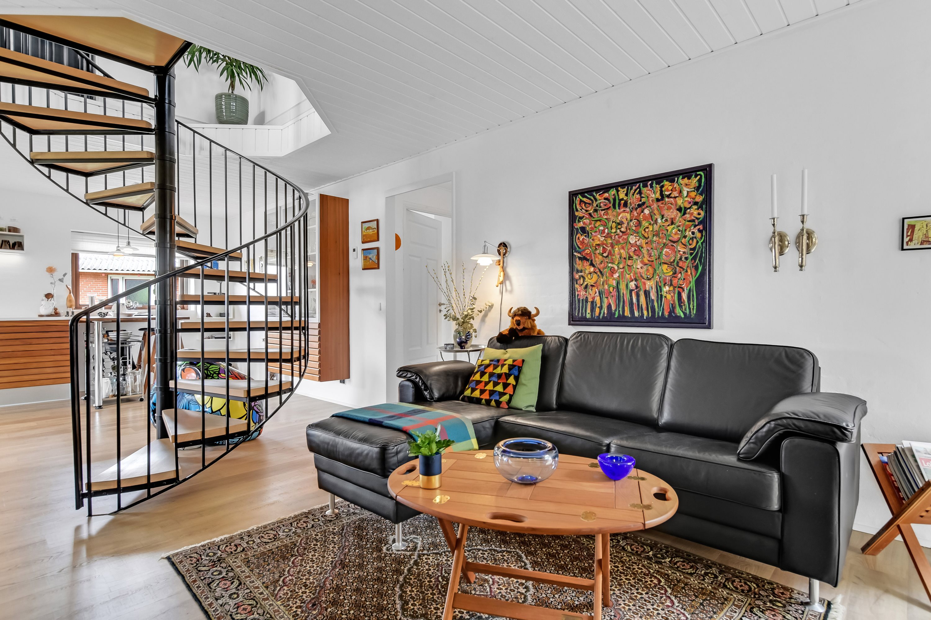 Fremhævet stue billede i fuldskærmstilstand. Billede af Tannebækvej 20, Nørlem, 7620 Lemvig