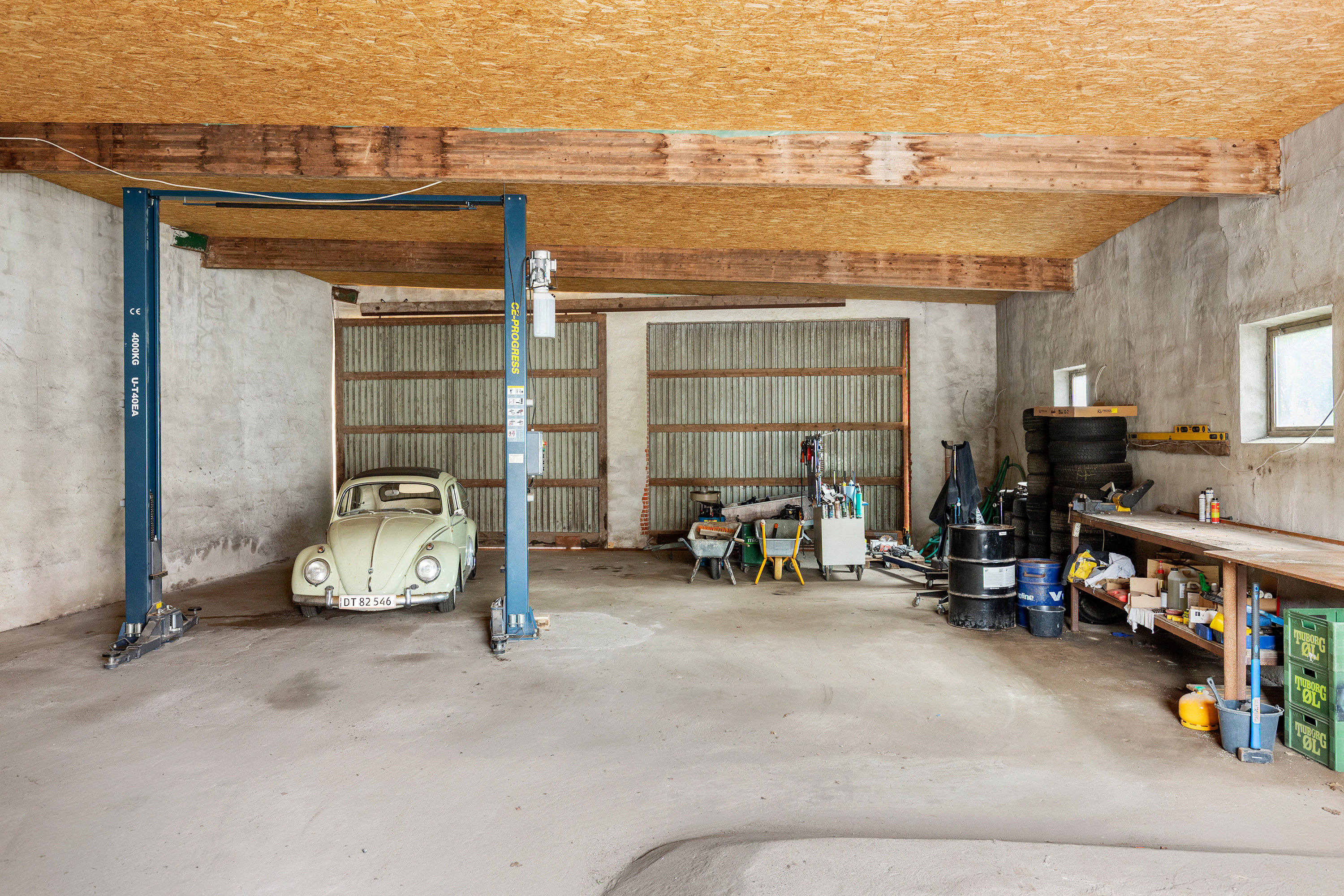 Fremhævet garage billede i fuldskærmstilstand. Billede af Øslev Byvej 9, Øslev, 9690 Fjerritslev