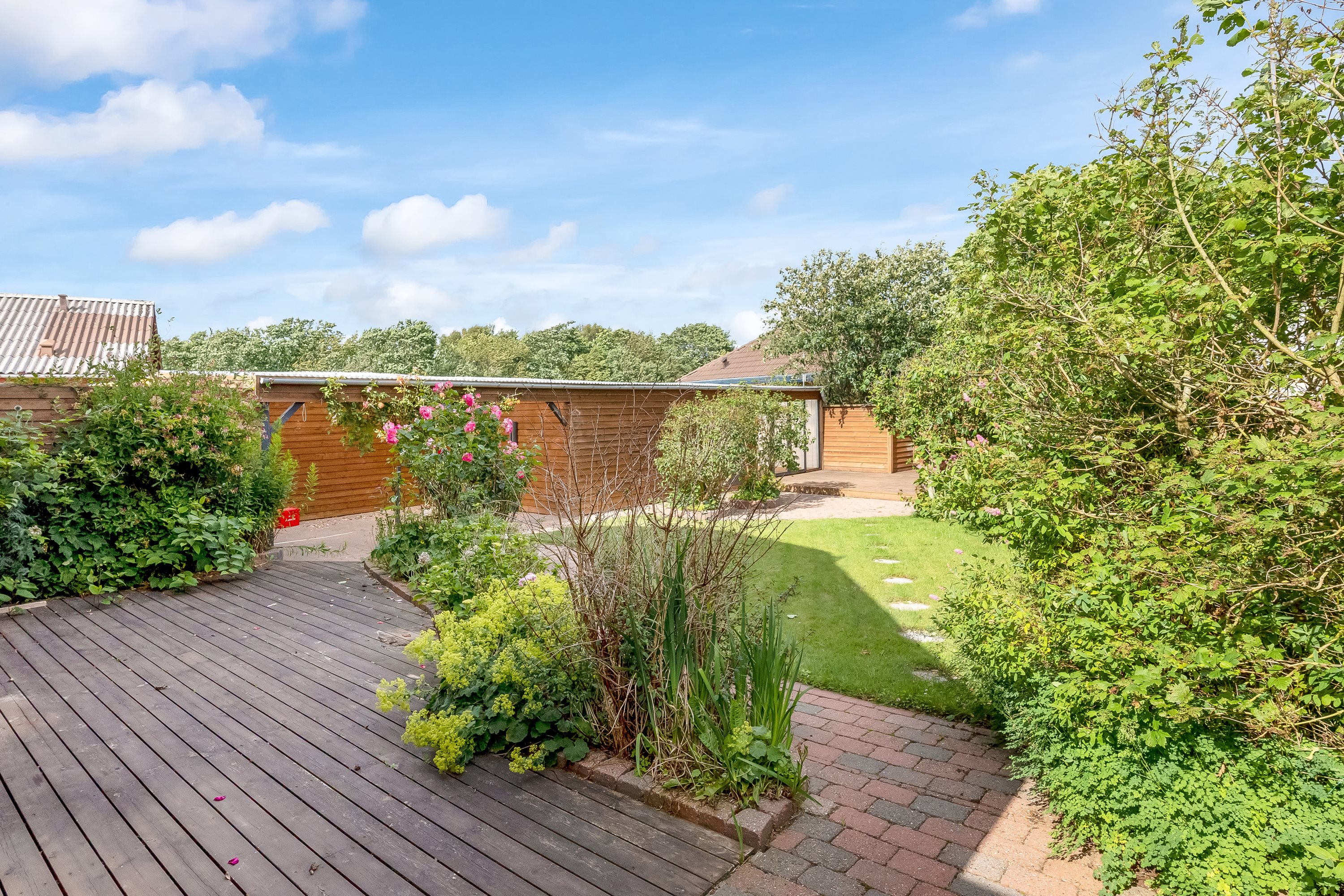 Fremhævet terrasse billede i fuldskærmstilstand. Billede af Tannebækvej 20, Nørlem, 7620 Lemvig