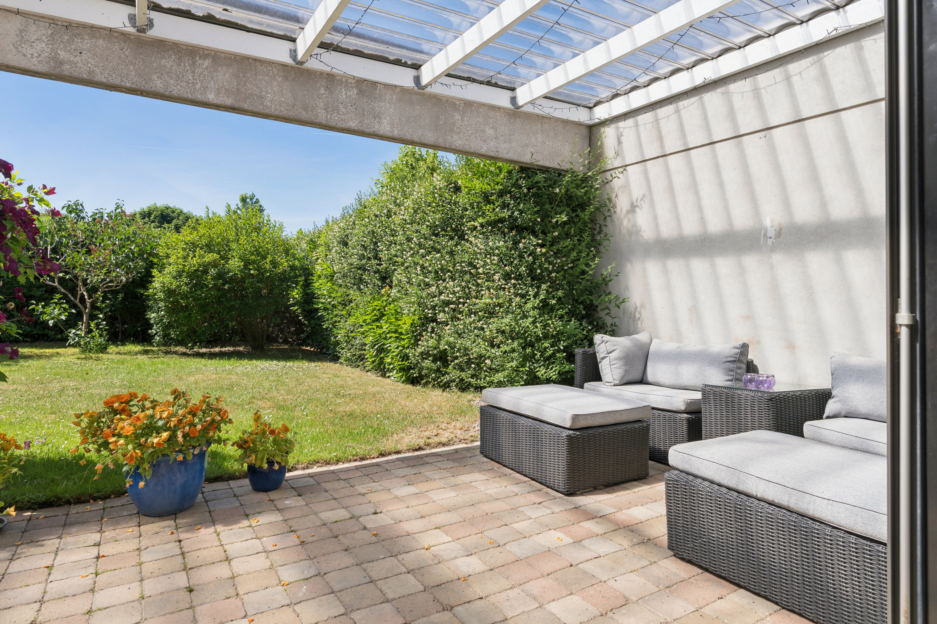 Fremhævet terrasse billede i fuldskærmstilstand. Billede af Vingetoften 116, 2730 Herlev