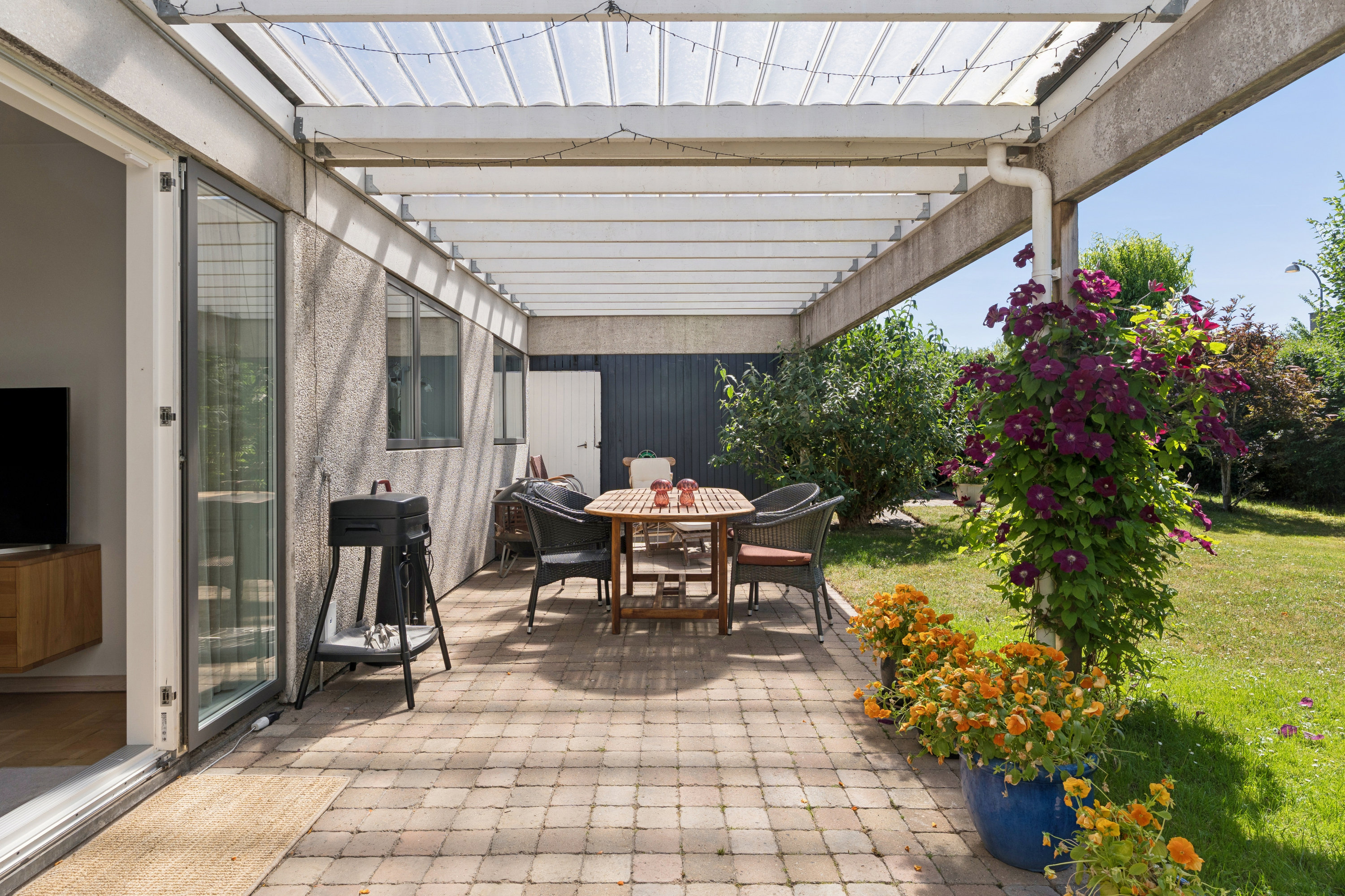 Fremhævet terrasse billede i fuldskærmstilstand. Billede af Vingetoften 116, 2730 Herlev