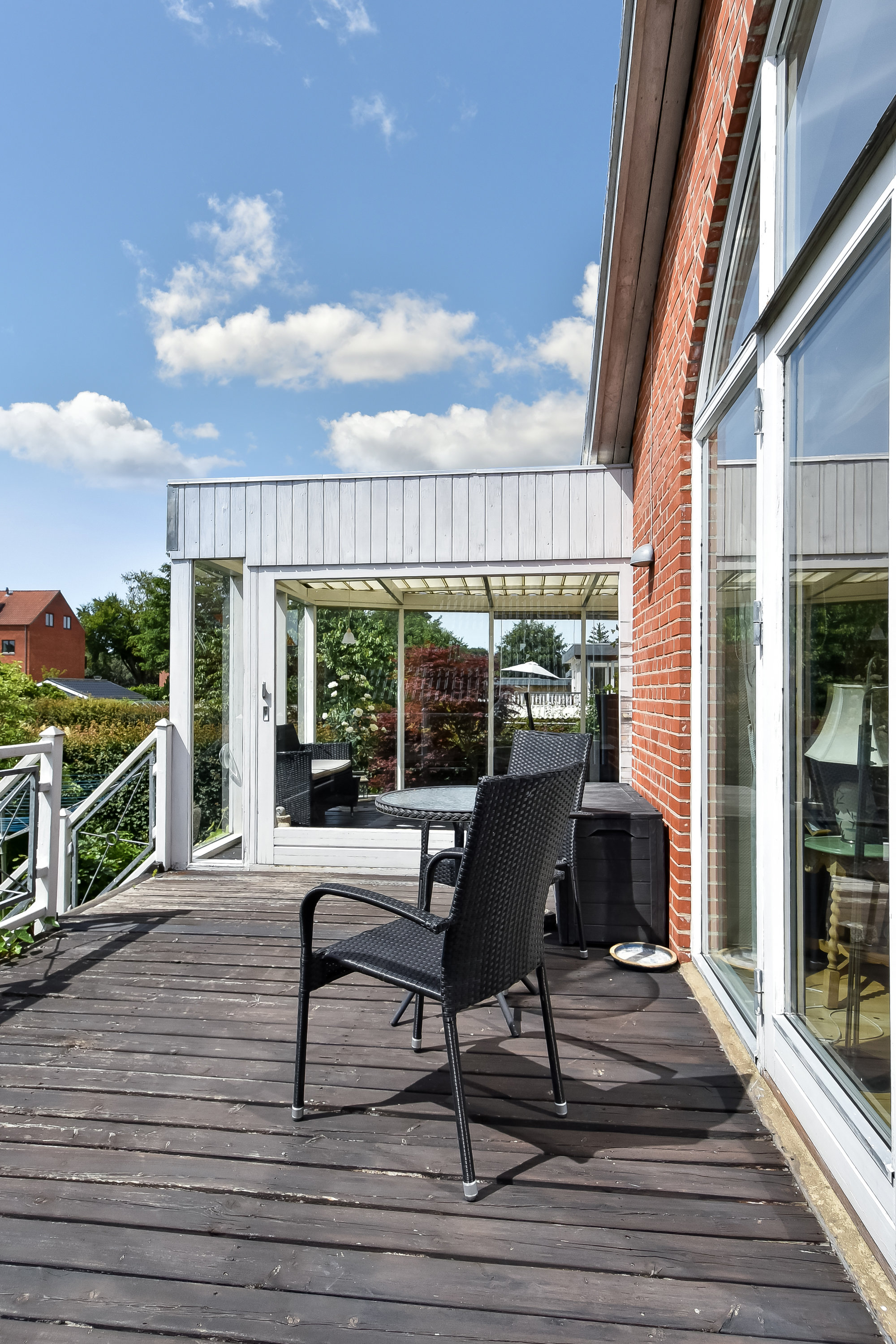 Fremhævet terrasse billede i fuldskærmstilstand. Billede af Holbækvej 34, 7400 Herning