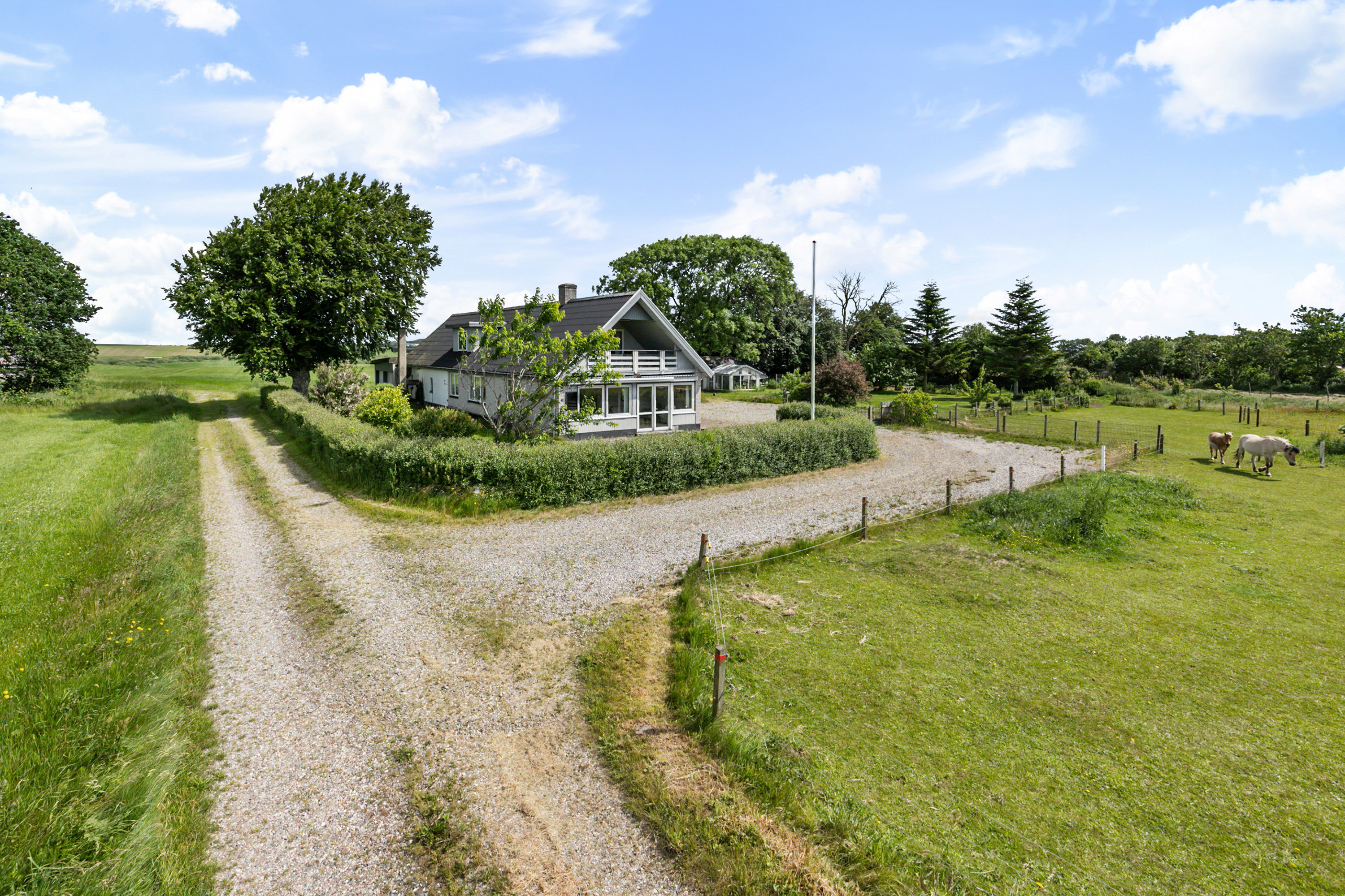 Fremhævet luftfoto billede i fuldskærmstilstand. Billede af Gunderupvej 32, Tandrup, 9640 Farsø