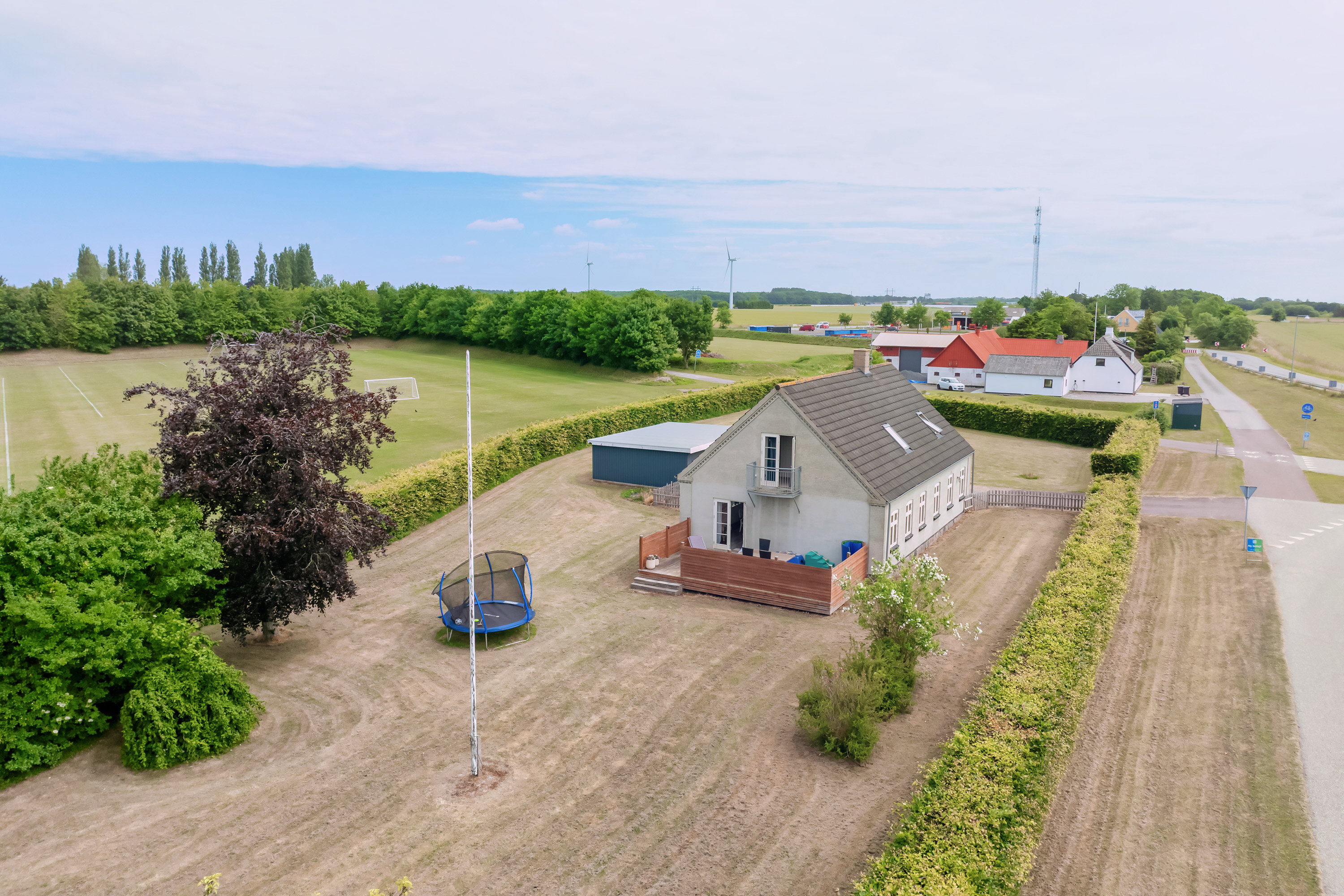 Fremhævet luftfoto billede i fuldskærmstilstand. Billede af Gl. Landevej 35, Toreby, 4891 Toreby L