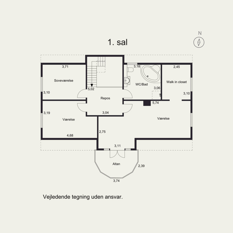 Plantegninger billede af Løntoften 37A, 3070 Snekkersten