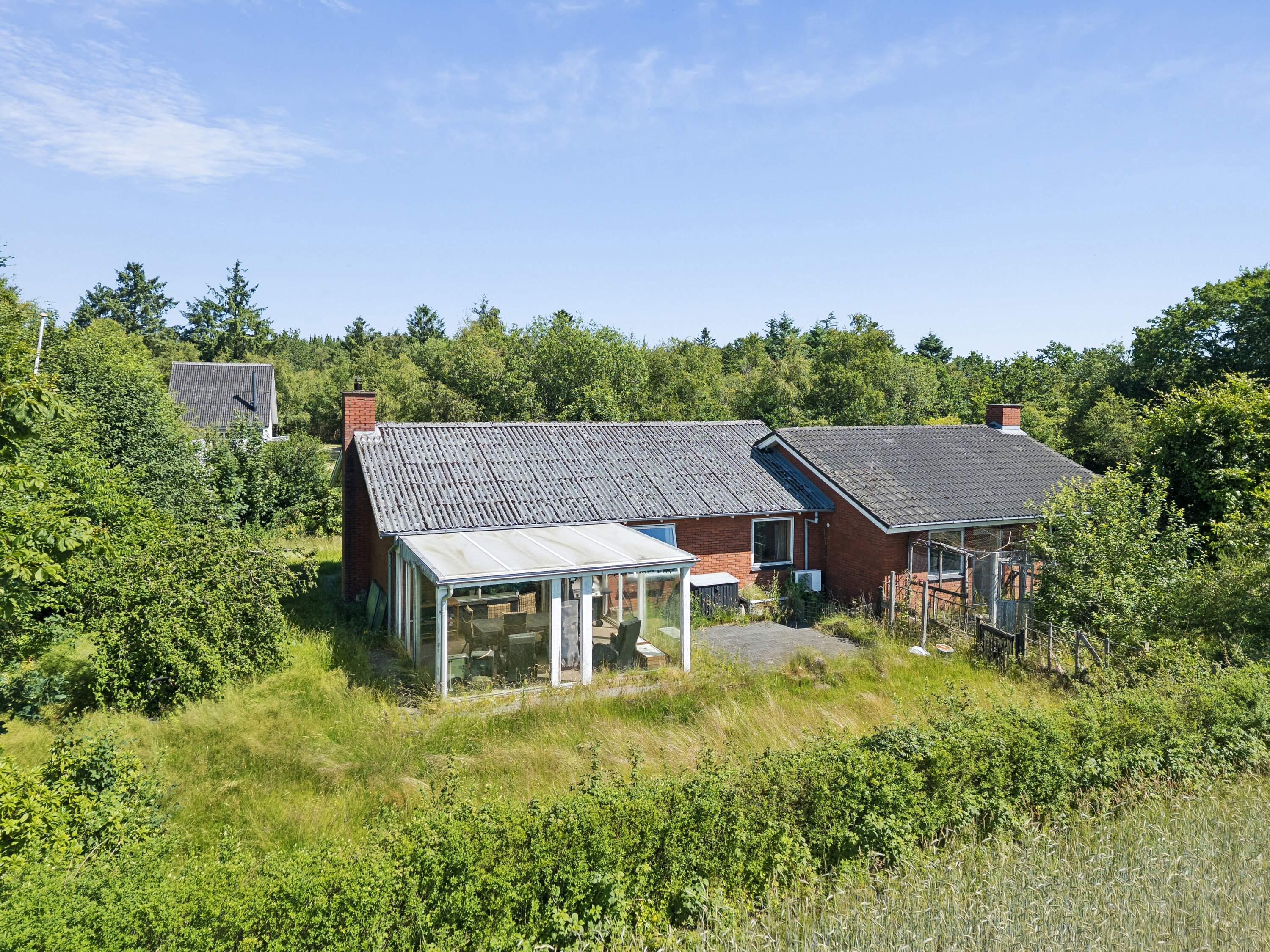Fremhævet luftfoto billede i fuldskærmstilstand. Billede af Skovgårdsvej 17, Morsbøl, 7200 Grindsted