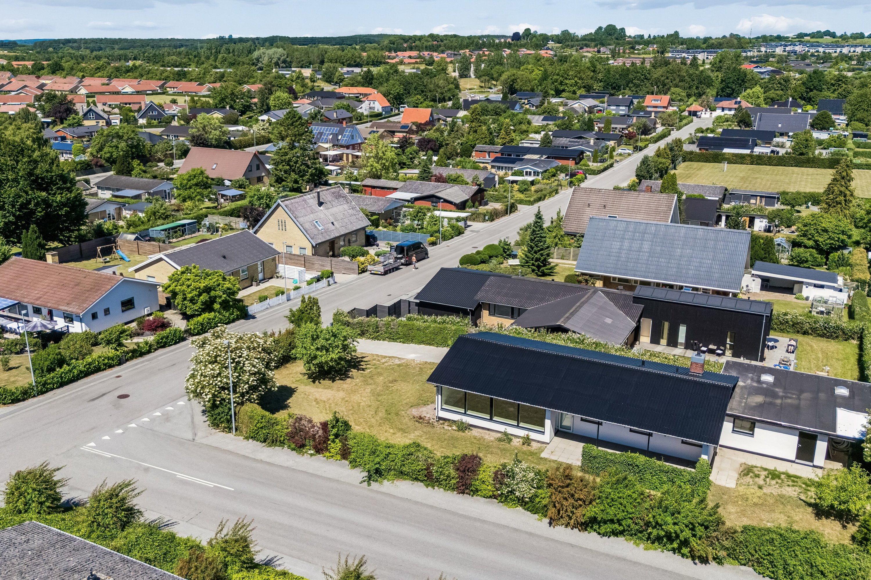 Fremhævet luftfoto billede i fuldskærmstilstand. Billede af Maglegårdsvej 24, 4700 Næstved