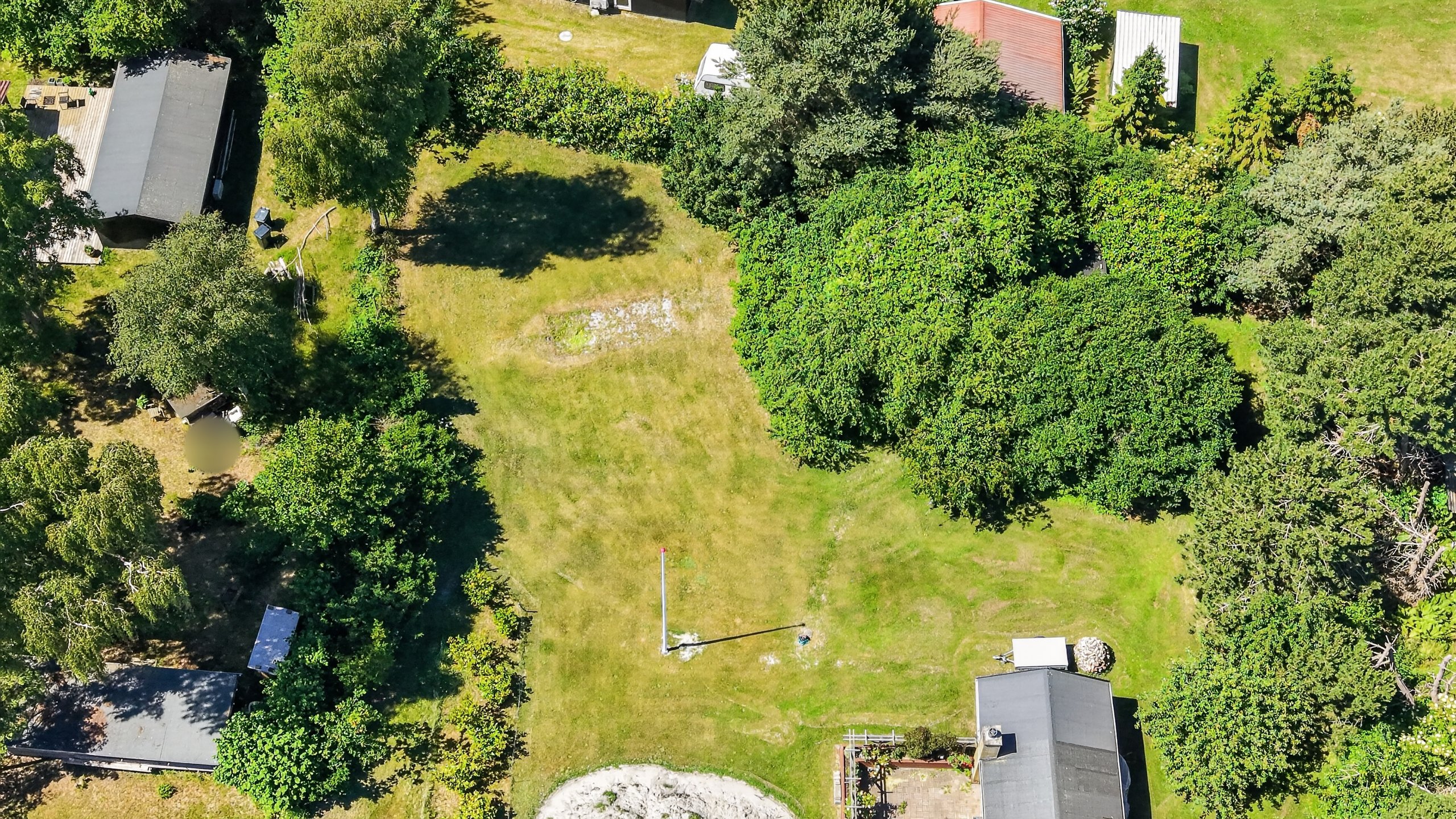 Fremhævet luftfoto billede i fuldskærmstilstand. Billede af Tjørneholmvej 32A, Ebbeløkke, 4500 Nykøbing Sj