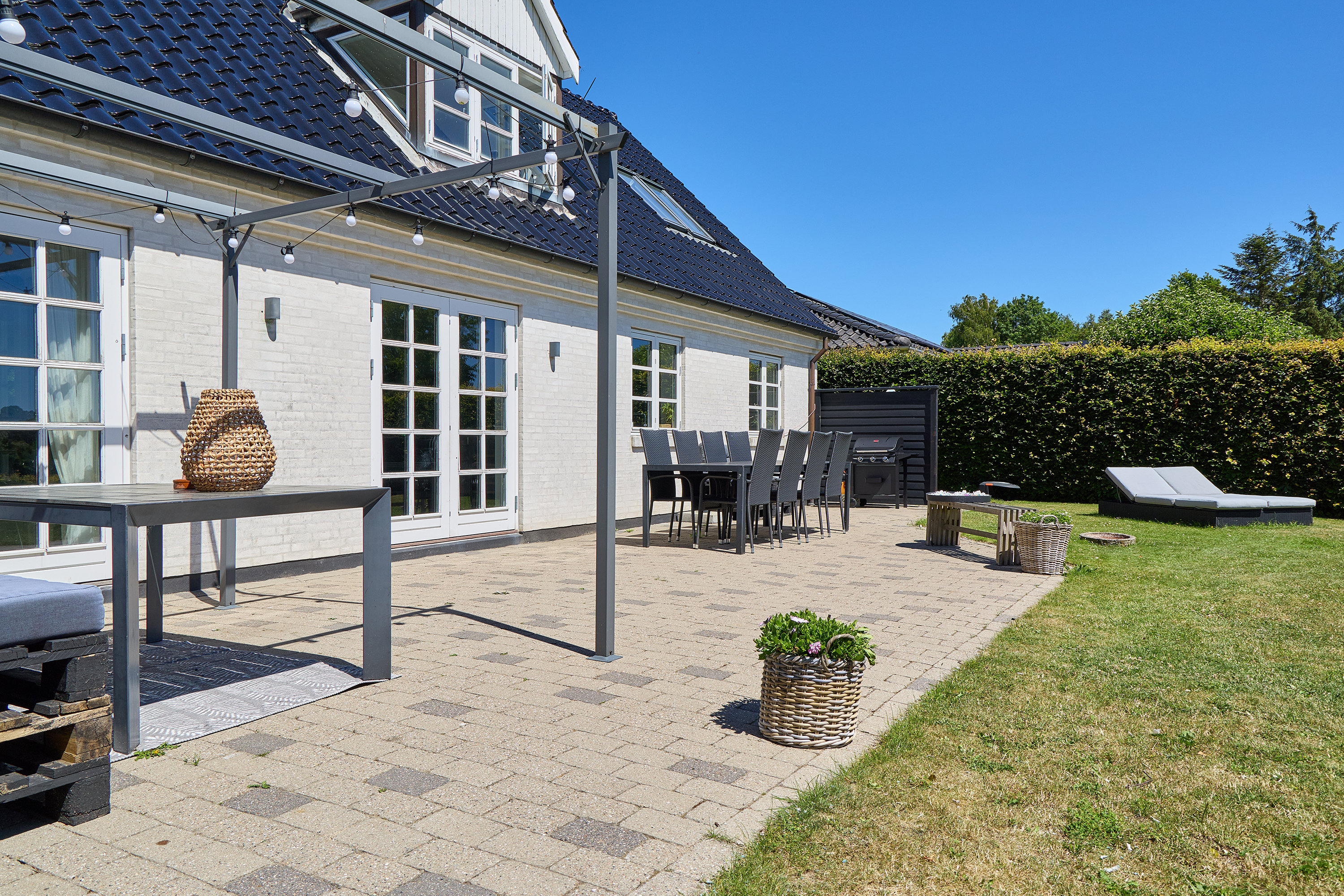 Fremhævet terrasse billede i fuldskærmstilstand. Billede af Hasselvej 2, Jørlunde, 3550 Slangerup