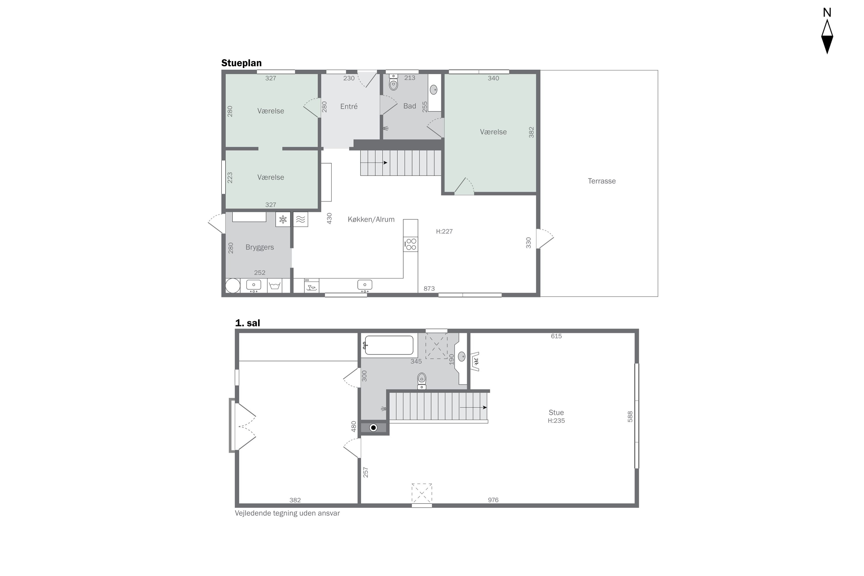 Plantegninger billede af Rybakkevej 20, 2791 Dragør