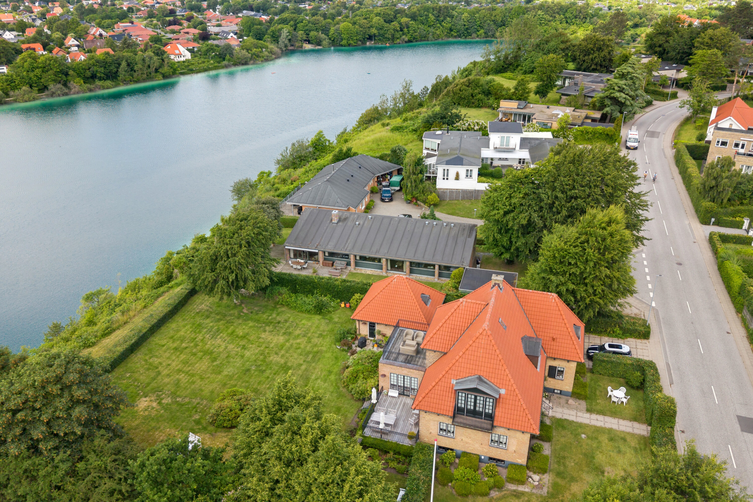 Fremhævet luftfoto billede i fuldskærmstilstand. Billede af Strøybergsvej 72, 9000 Aalborg