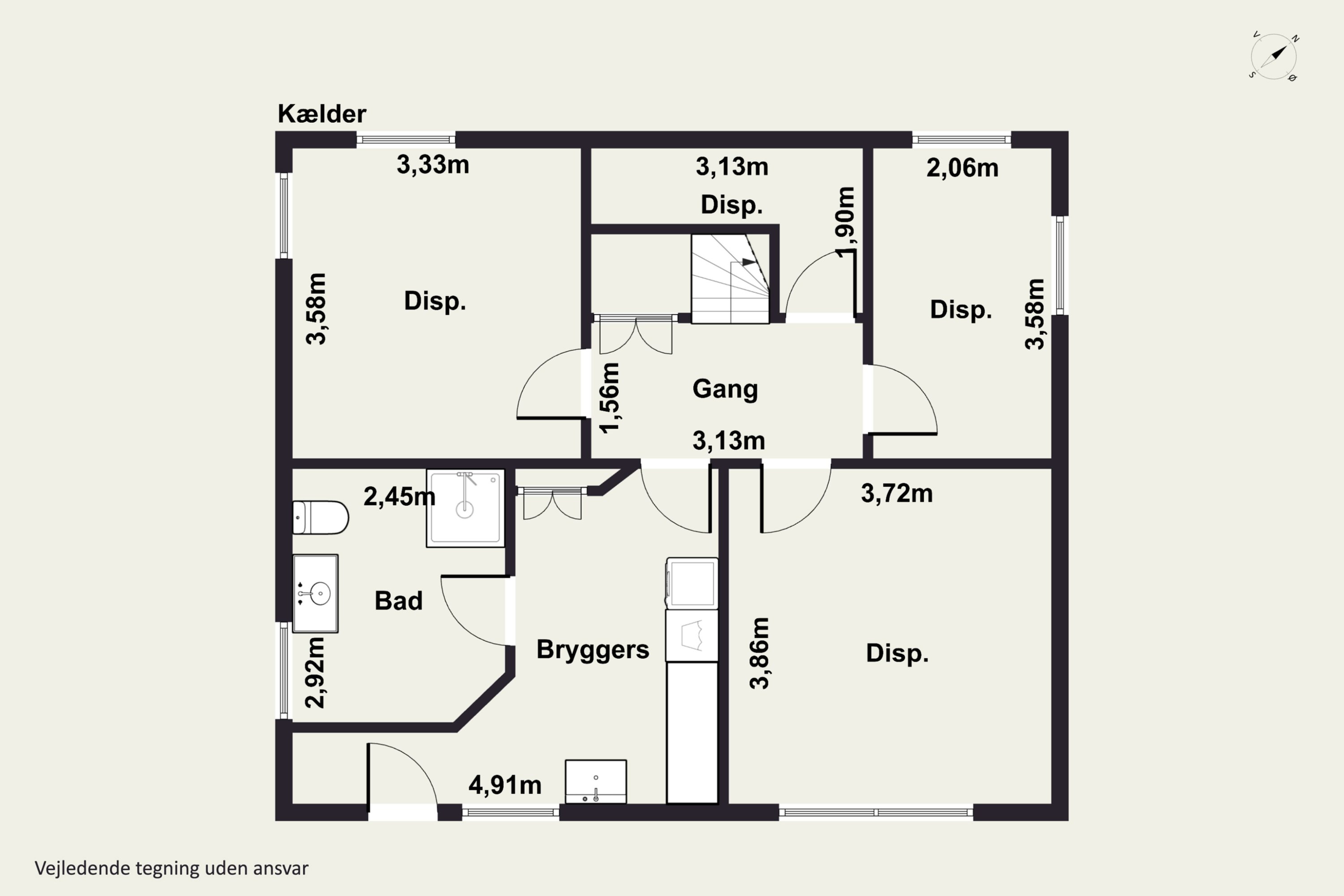 Plantegninger billede af Refsvej 6, 7700 Thisted