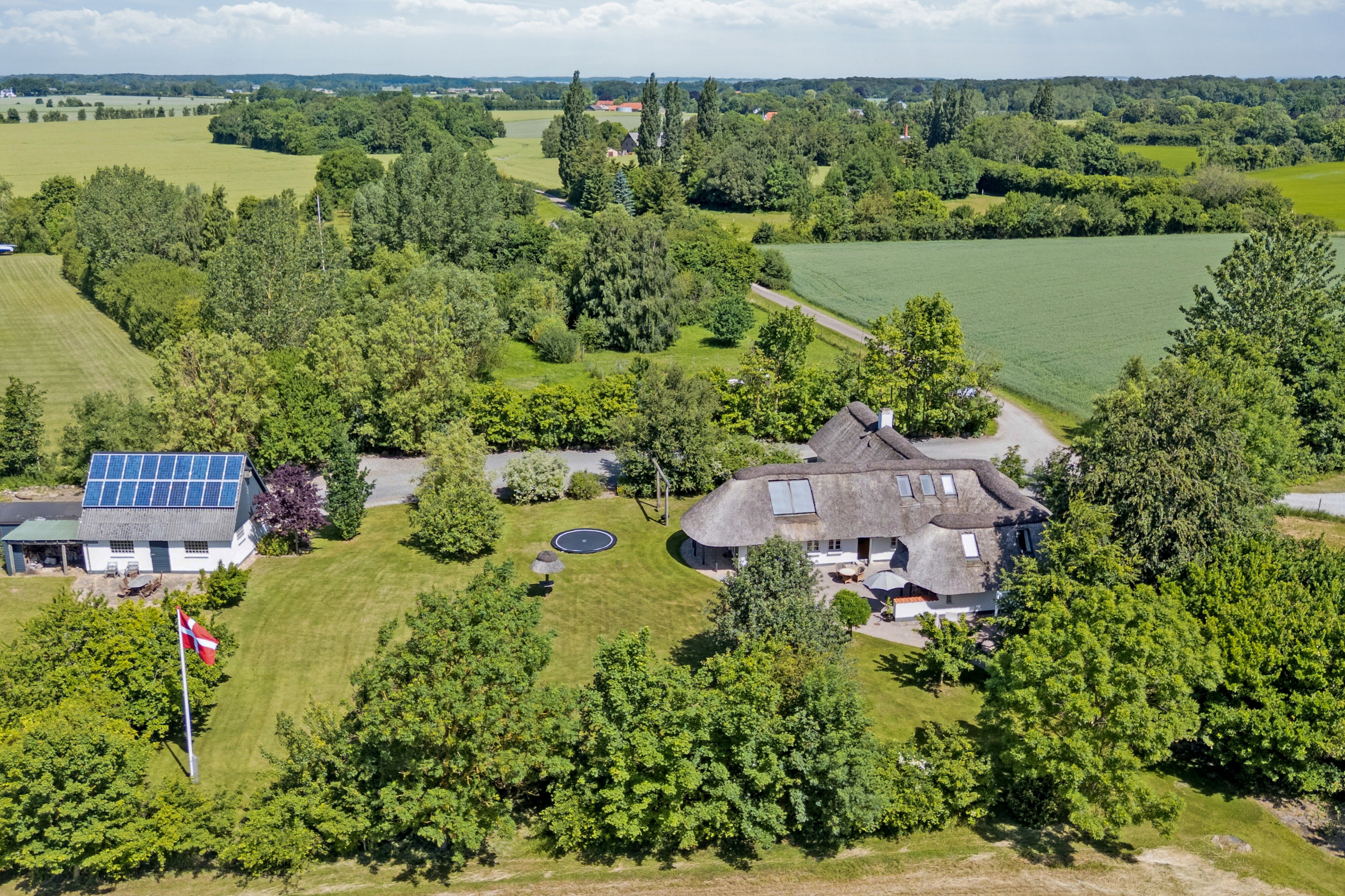 Fremhævet luftfoto billede i fuldskærmstilstand. Billede af Malmose 11, Kissendrup, 5540 Ullerslev
