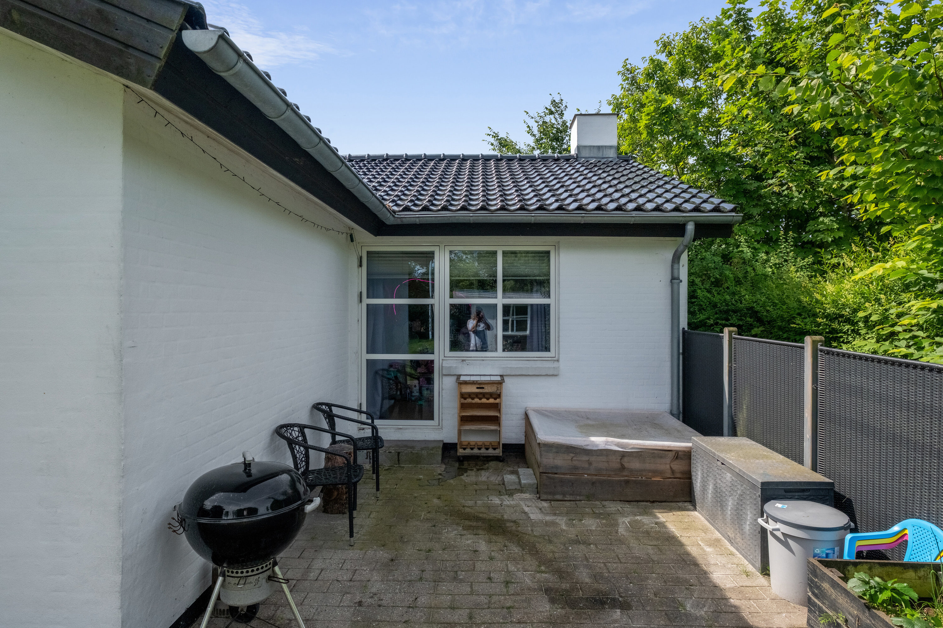 Fremhævet set fra haven billede i fuldskærmstilstand. Billede af Muhlesvej 13, 9800 Hjørring