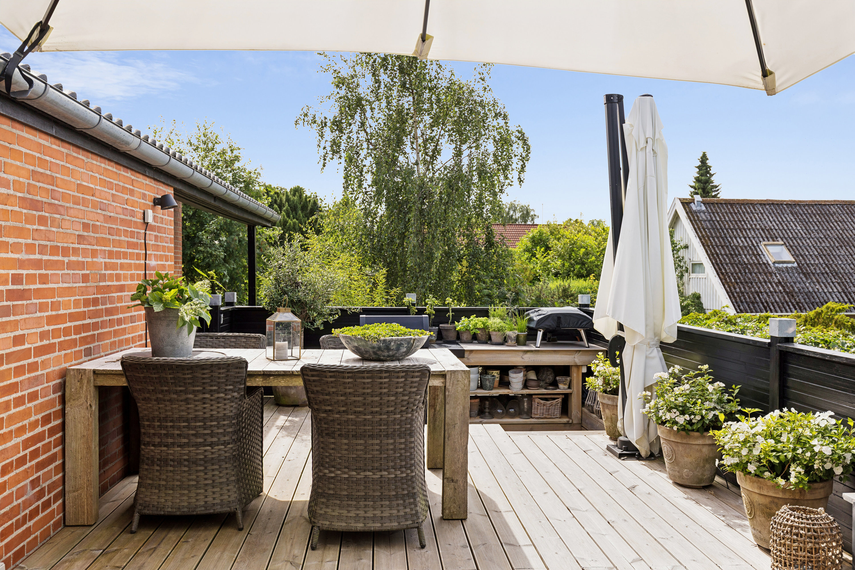 Fremhævet terrasse billede i fuldskærmstilstand. Billede af Birkevænget 11, 4200 Slagelse