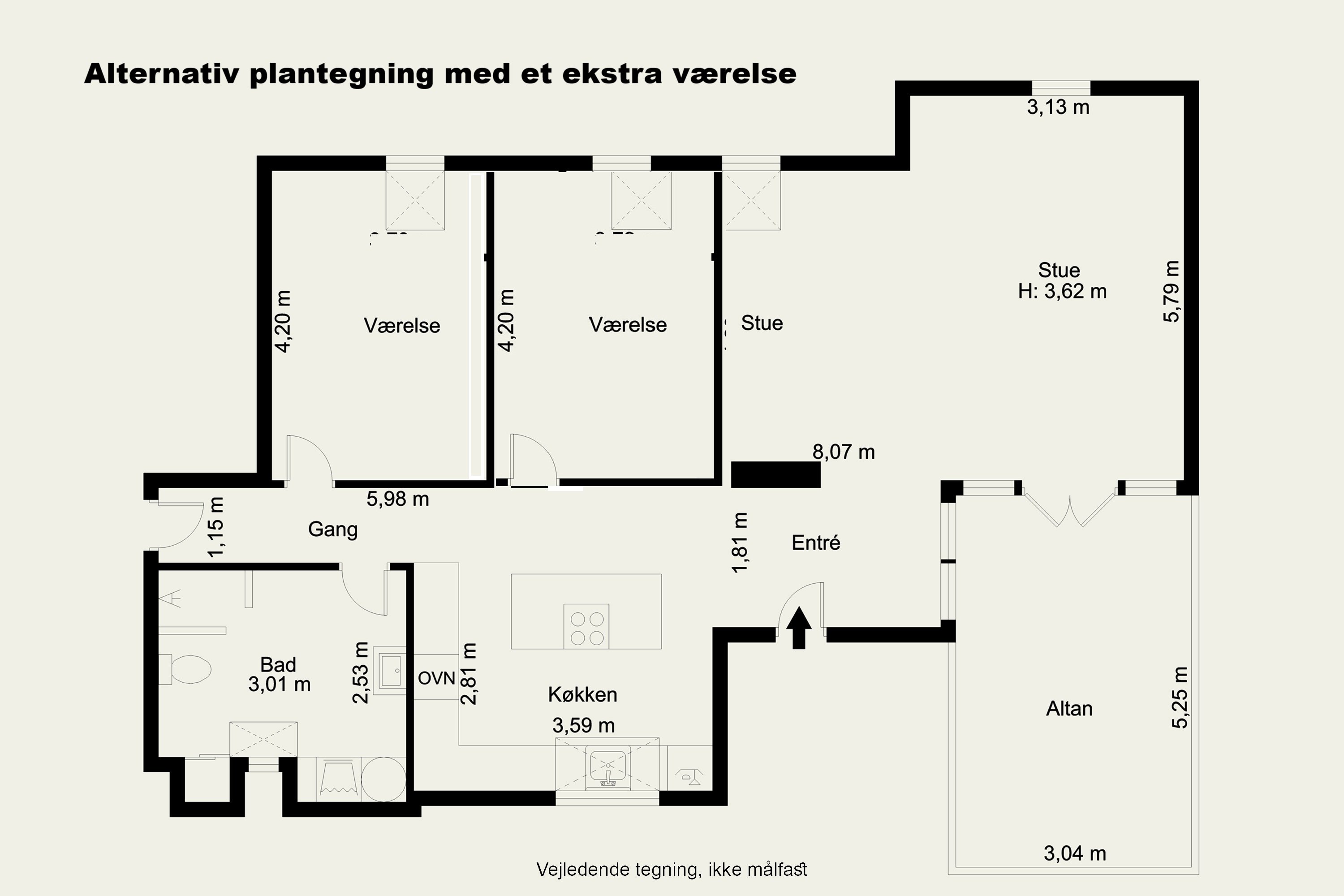Plantegninger billede af Vester Voldgade 4, 5., 1552 København V