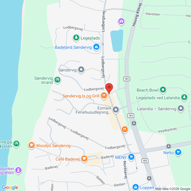 Fremhævet kort billede i fuldskærmstilstand. Billede af Lodbergsvej 26a, 6950 Ringkøbing