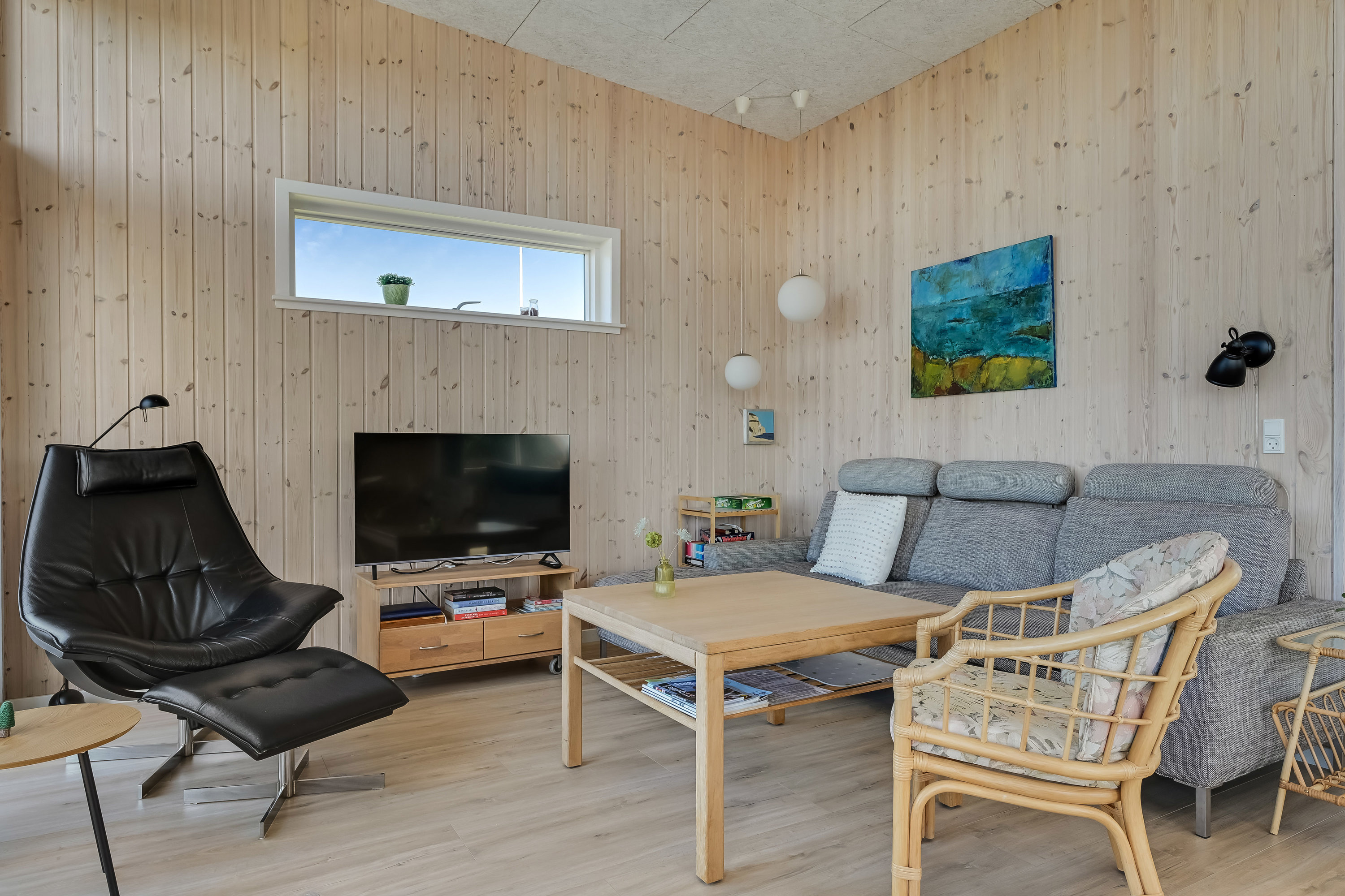 Fremhævet stue billede i fuldskærmstilstand. Billede af Hympelvej 21, Rindby Strand, 6720 Fanø