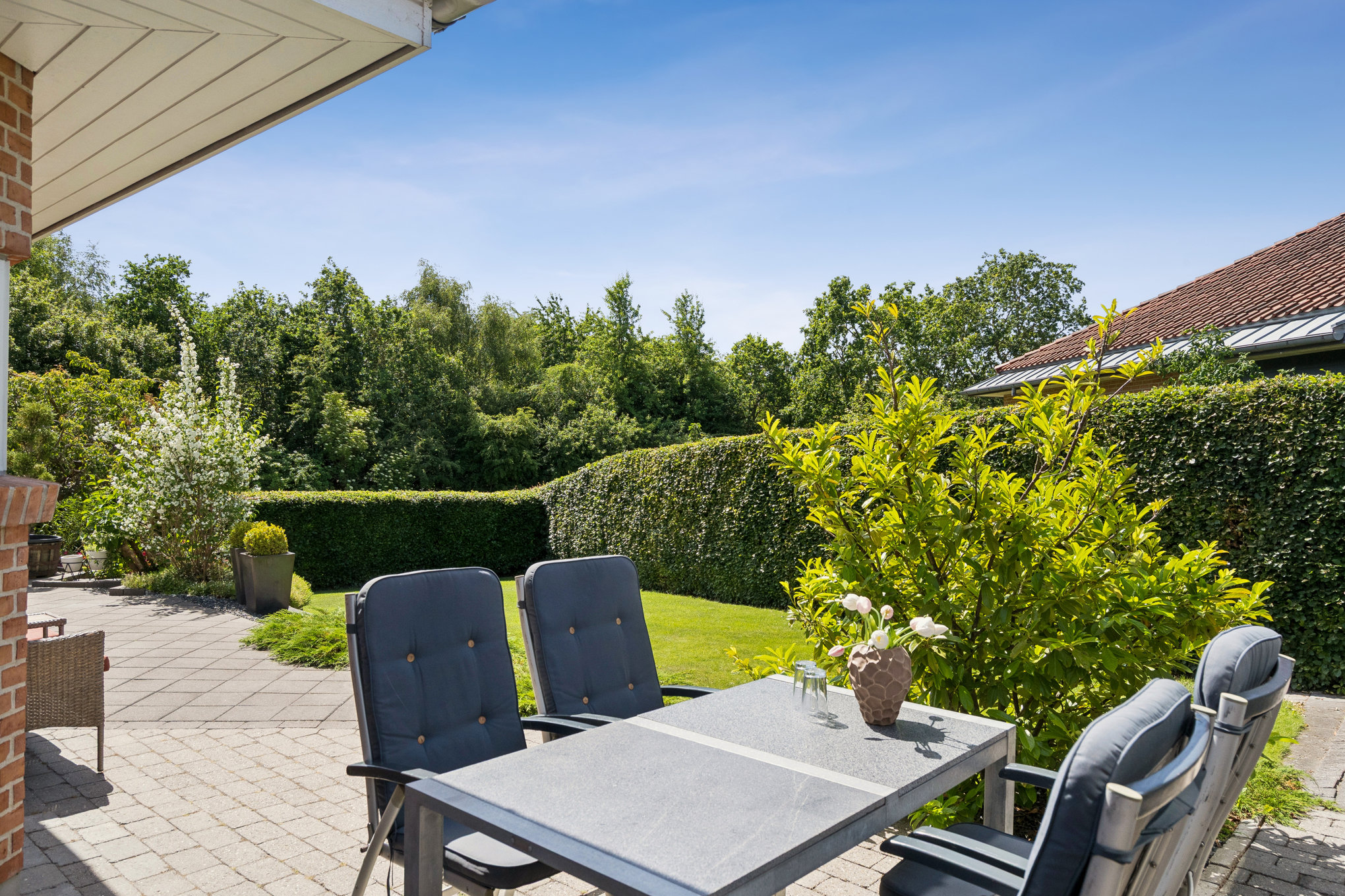 Fremhævet terrasse billede i fuldskærmstilstand. Billede af Lindgrensvej 10, 8920 Randers NV