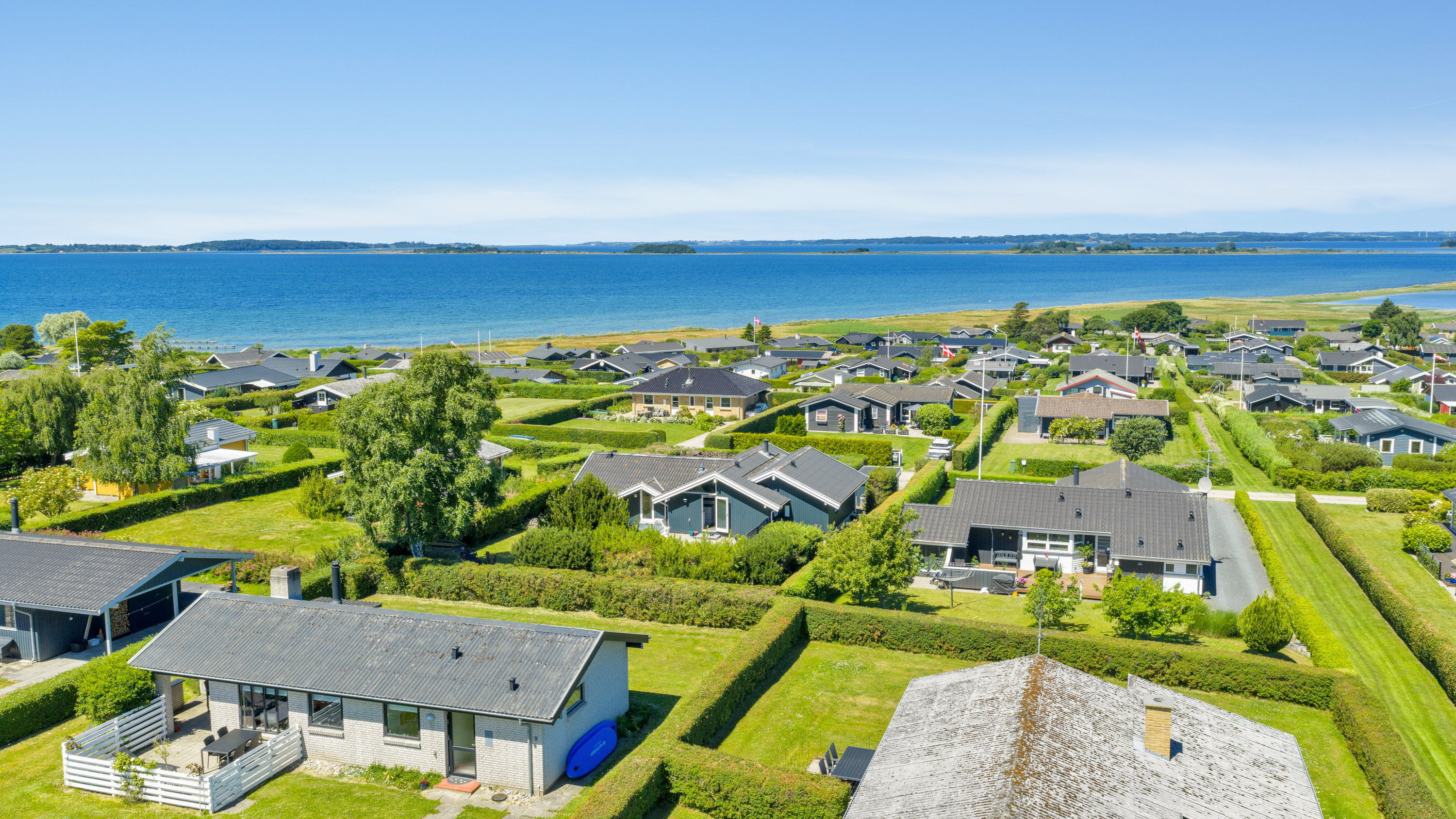 Fremhævet luftfoto billede i fuldskærmstilstand. Billede af Vigøvej 10, Bøjden, 5600 Faaborg