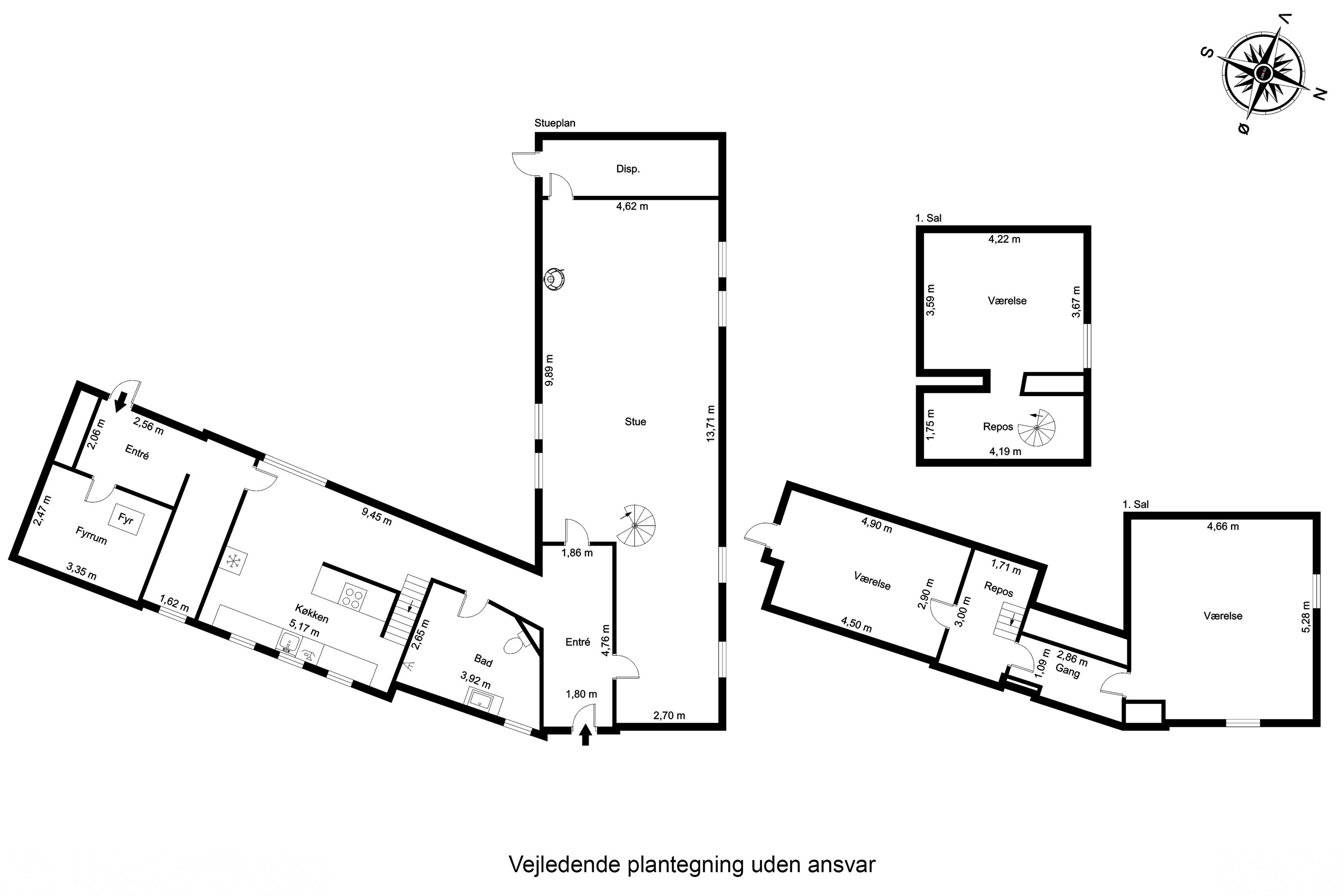 Plantegninger billede af Brunsegyden 3, Render, 5690 Tommerup