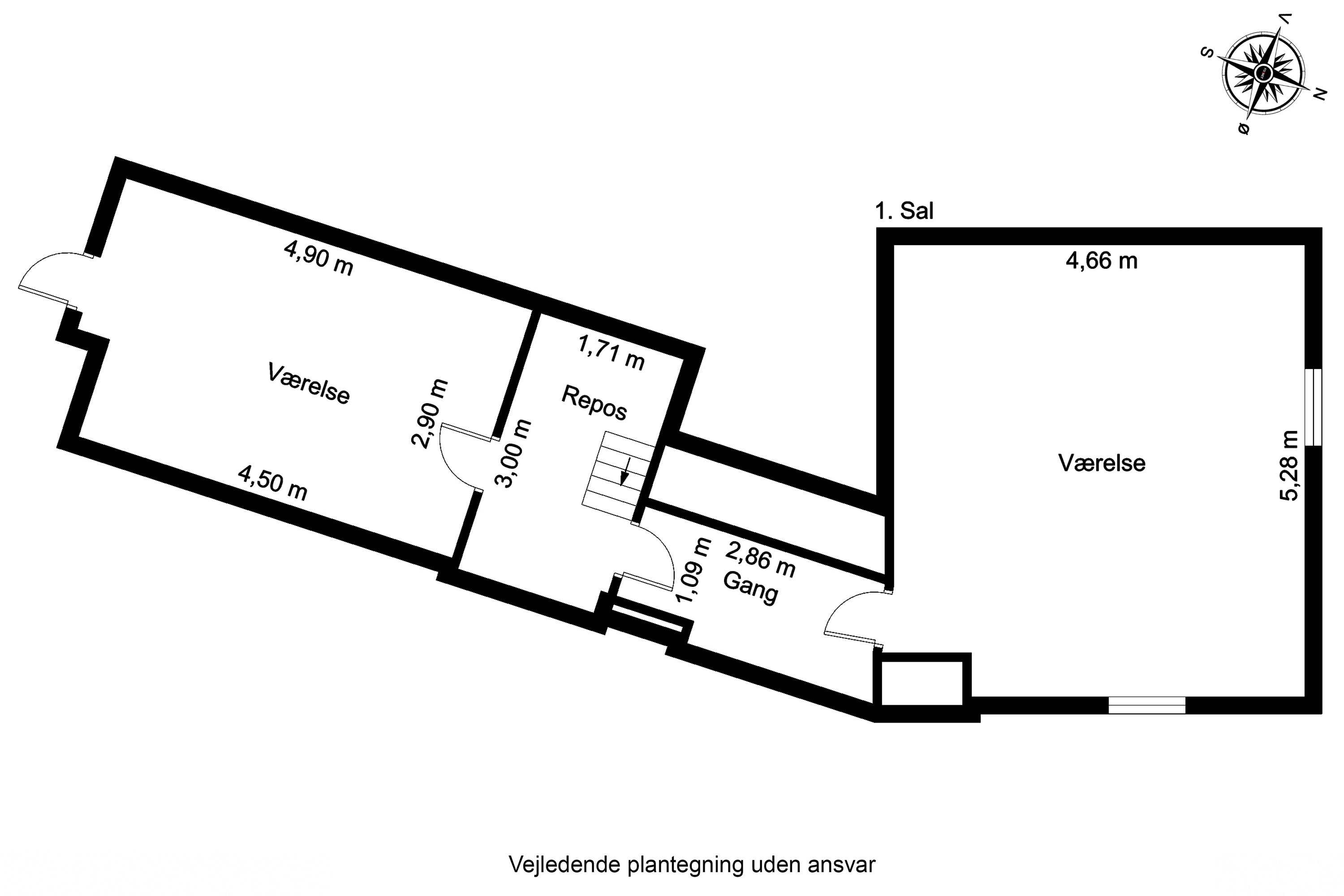 Plantegninger billede af Brunsegyden 3, Render, 5690 Tommerup