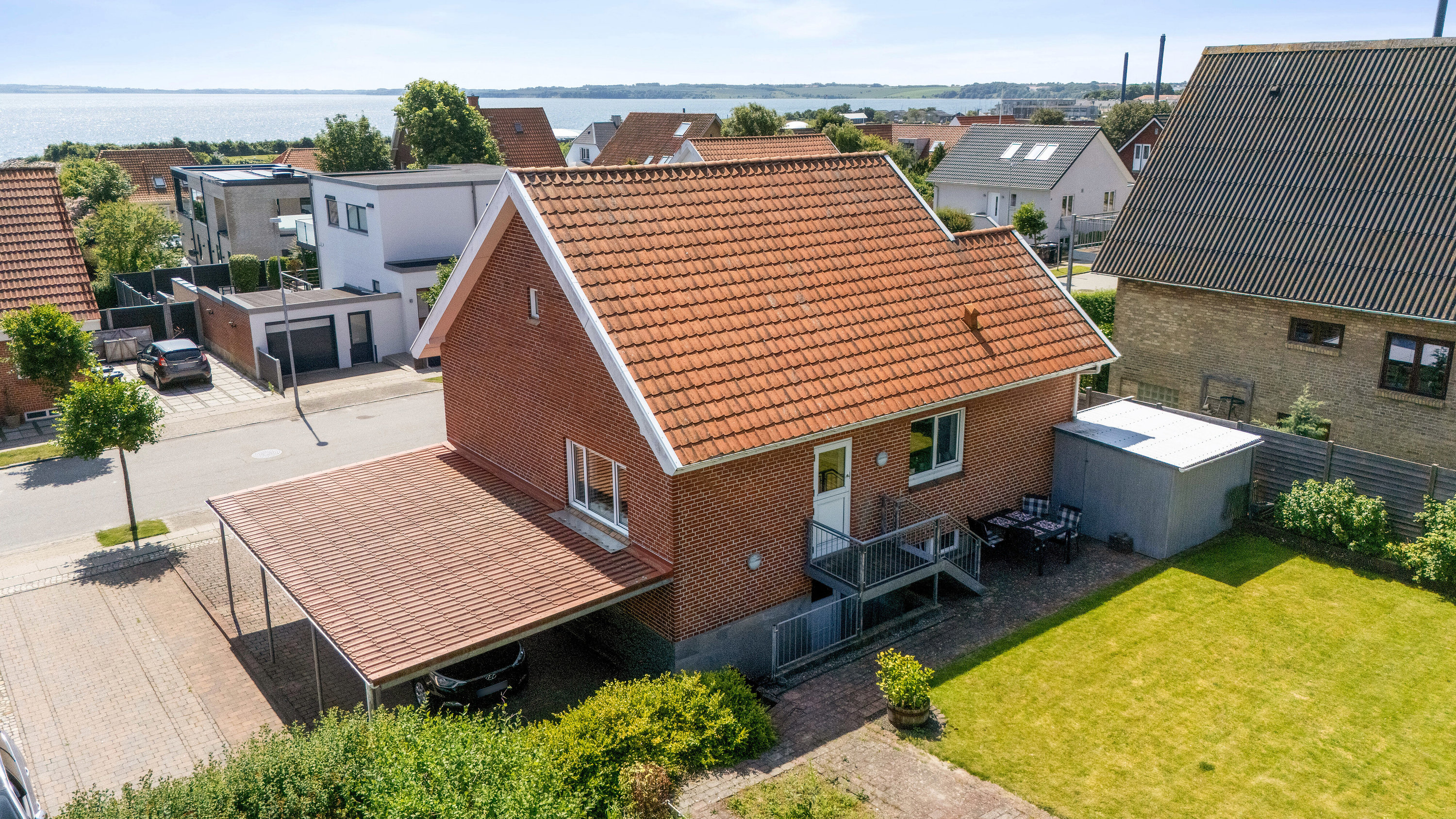 Fremhævet luftfoto billede i fuldskærmstilstand. Billede af Spangbergsvej 21, 7700 Thisted