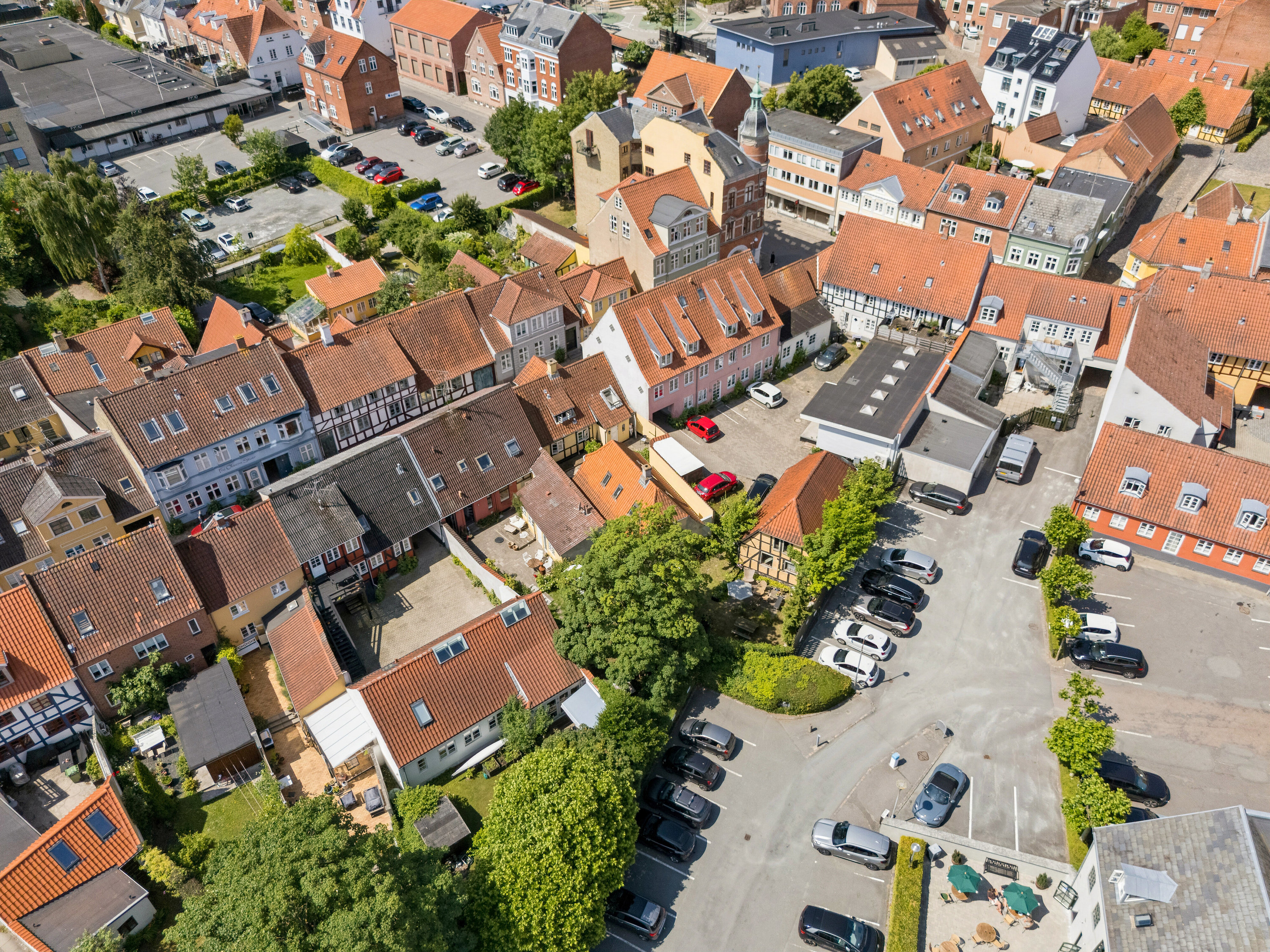 Fremhævet luftfoto billede i fuldskærmstilstand. Billede af Skattergade 3, 5700 Svendborg