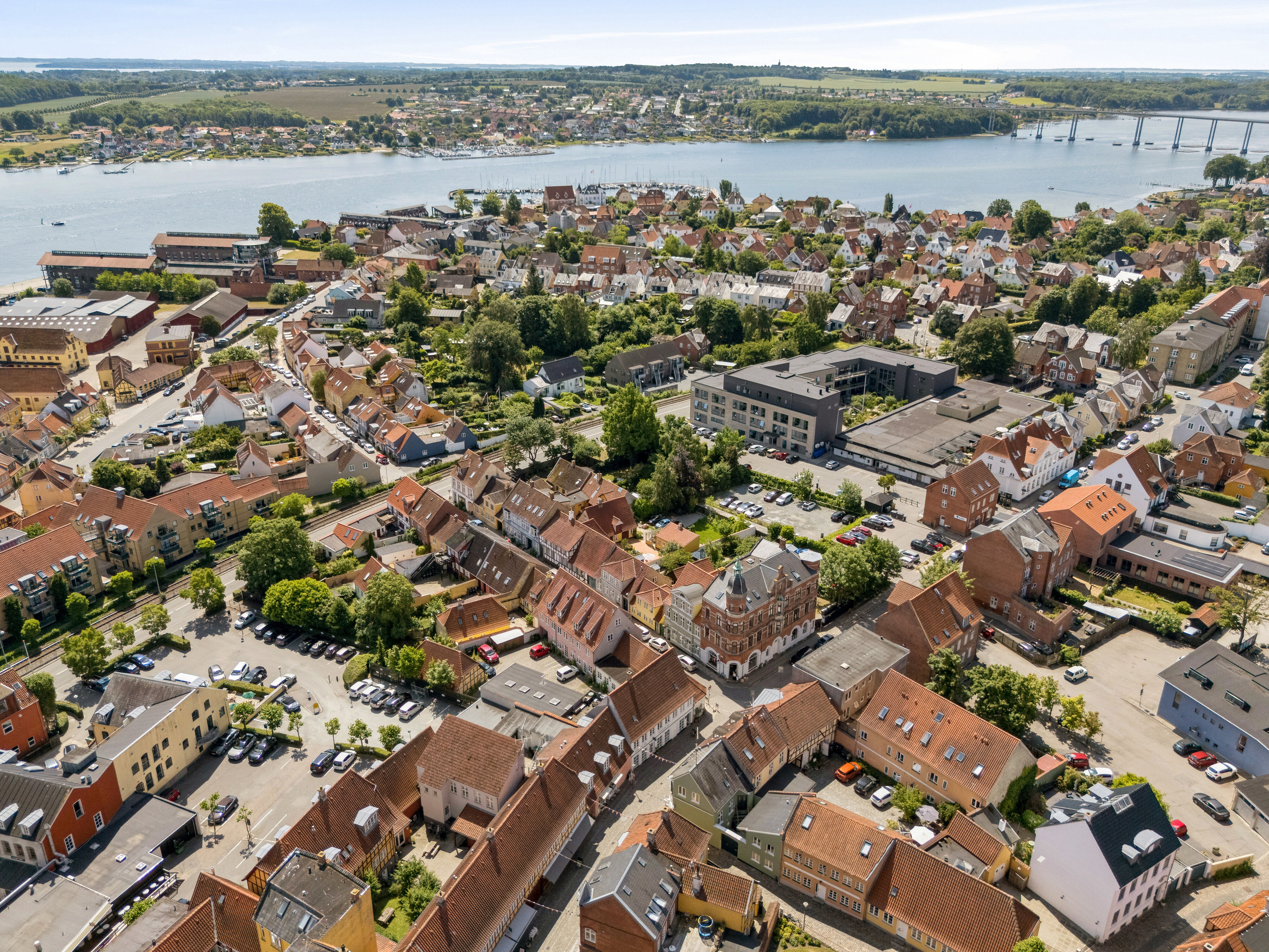 Fremhævet luftfoto billede i fuldskærmstilstand. Billede af Skattergade 3, 5700 Svendborg
