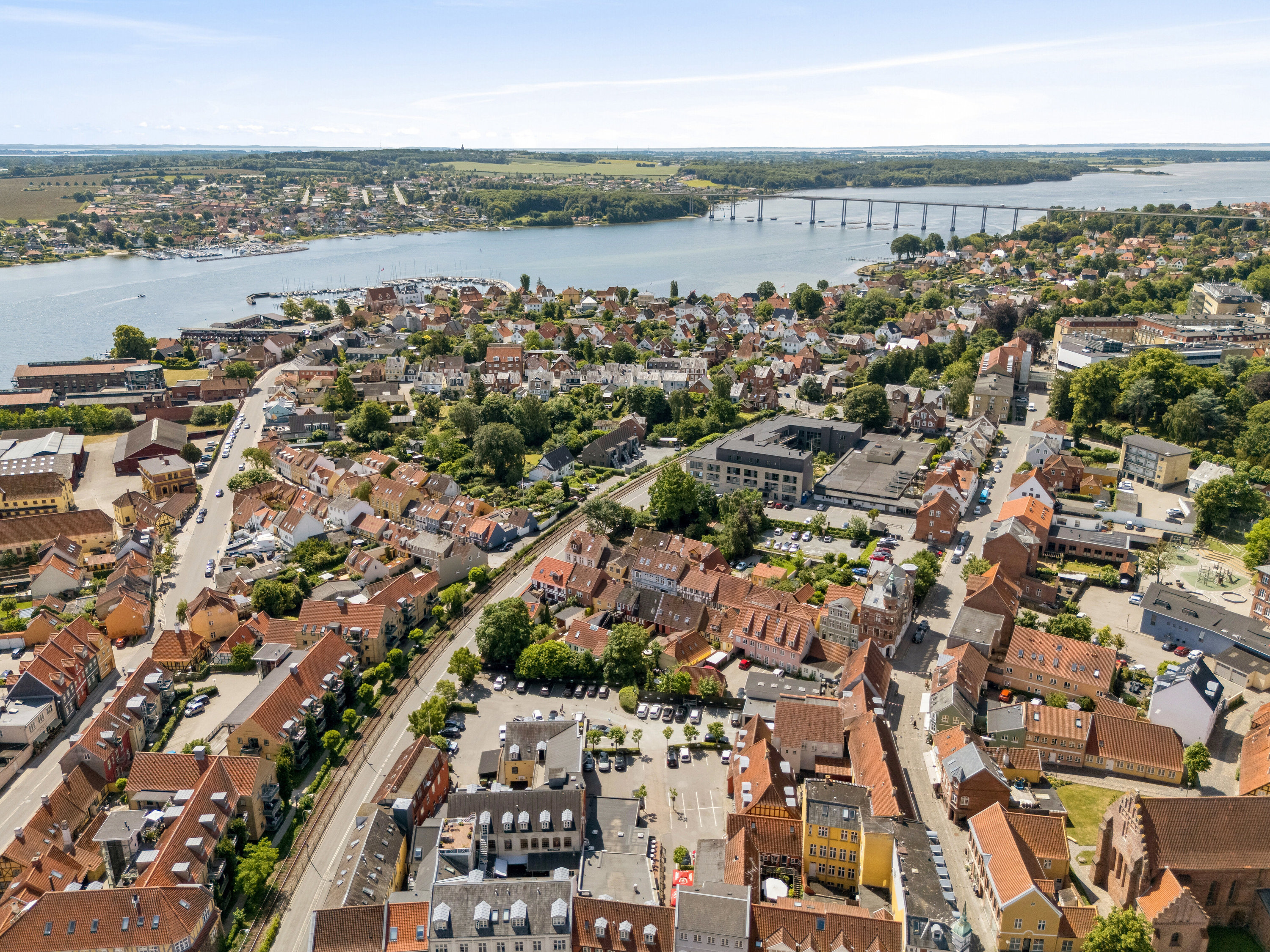 Fremhævet luftfoto billede i fuldskærmstilstand. Billede af Skattergade 3, 5700 Svendborg