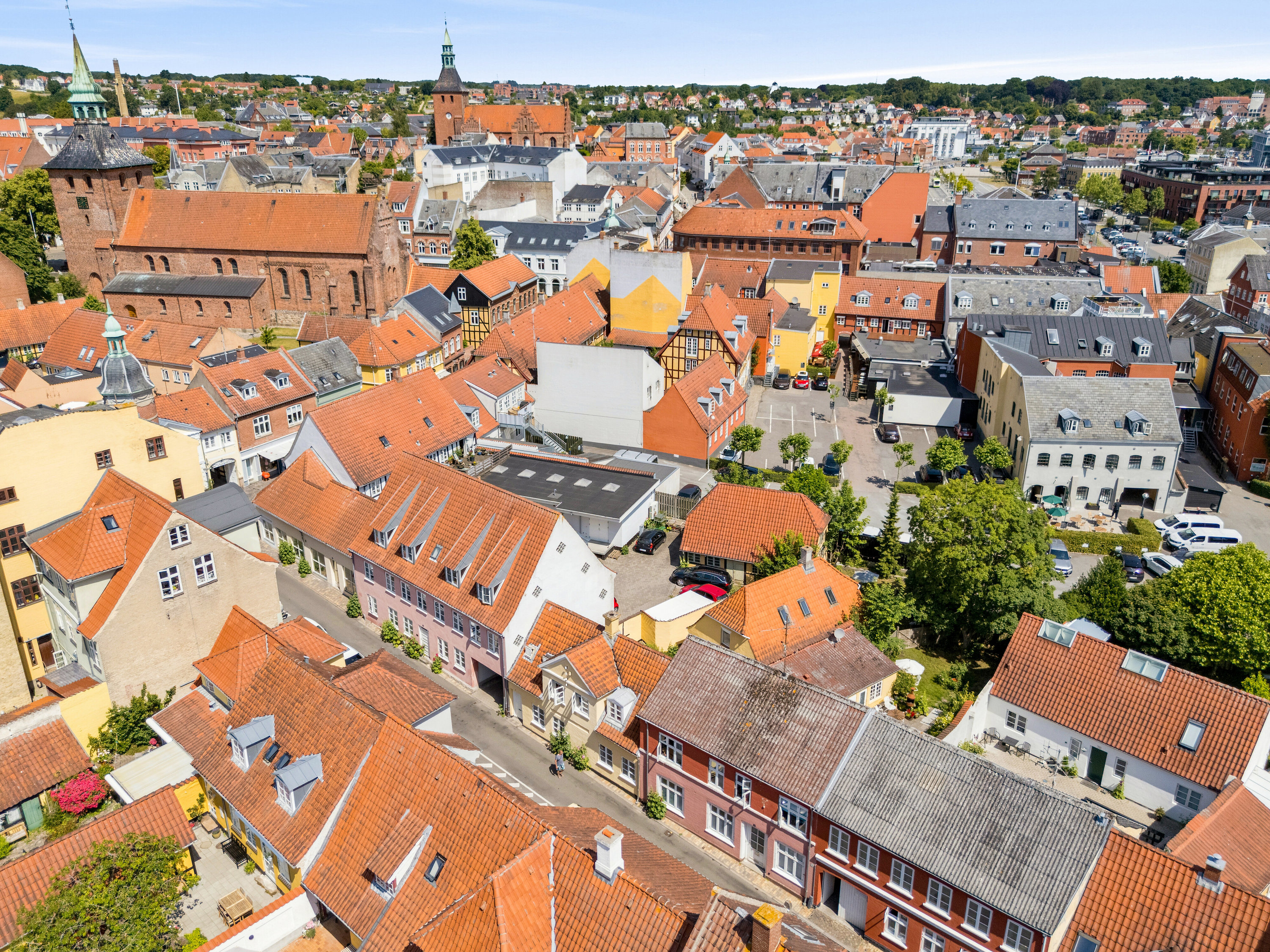 Fremhævet luftfoto billede i fuldskærmstilstand. Billede af Skattergade 3, 5700 Svendborg