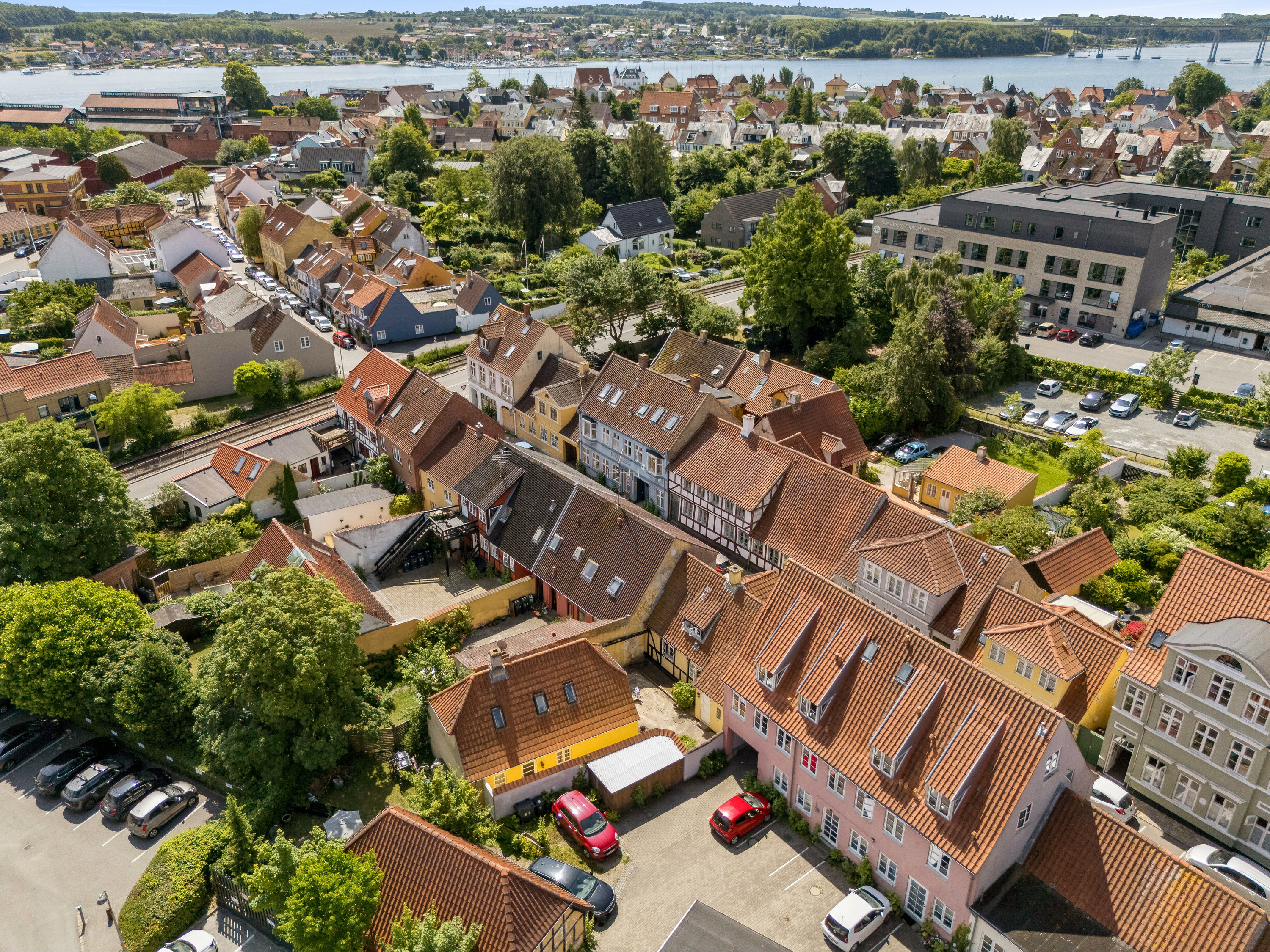 Fremhævet luftfoto billede i fuldskærmstilstand. Billede af Skattergade 3, 5700 Svendborg