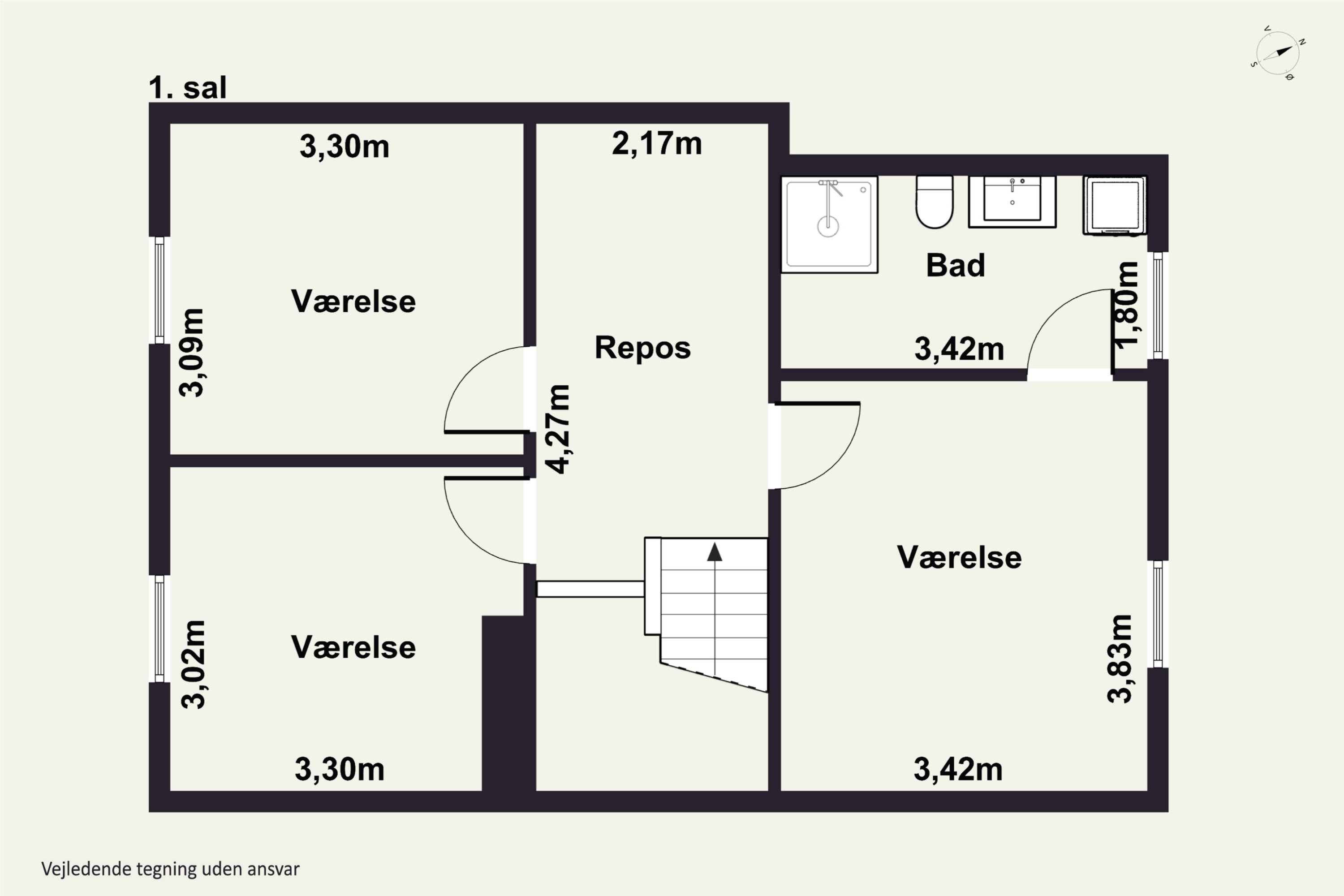 Plantegninger billede af Rødovrevej 289B, 1. mf., 2610 Rødovre