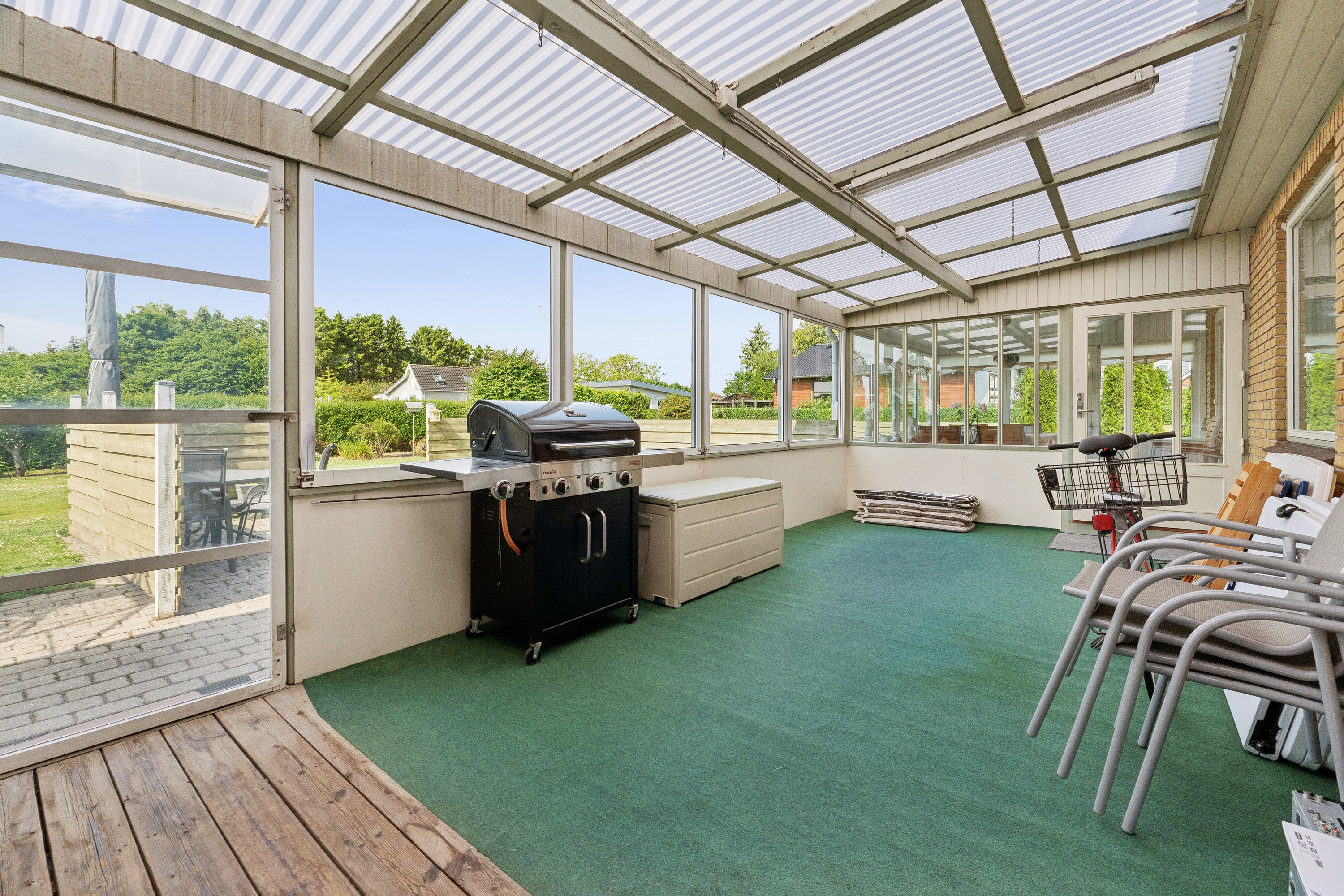Fremhævet overdækket terrasse billede i fuldskærmstilstand. Billede af Assensvej 63, Kirkeby, 5771 Stenstrup