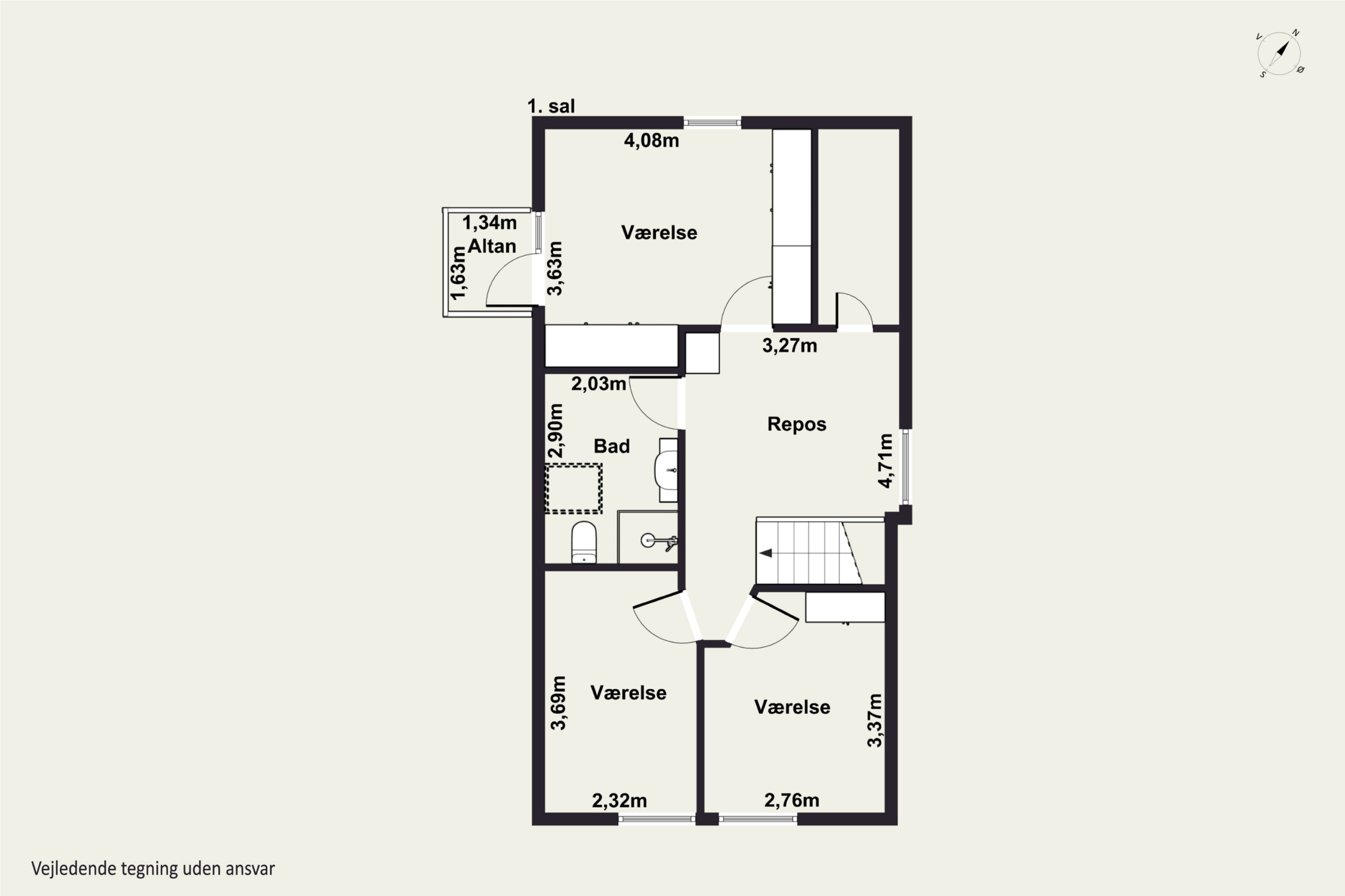 Plantegninger billede af Assensvej 63, Kirkeby, 5771 Stenstrup