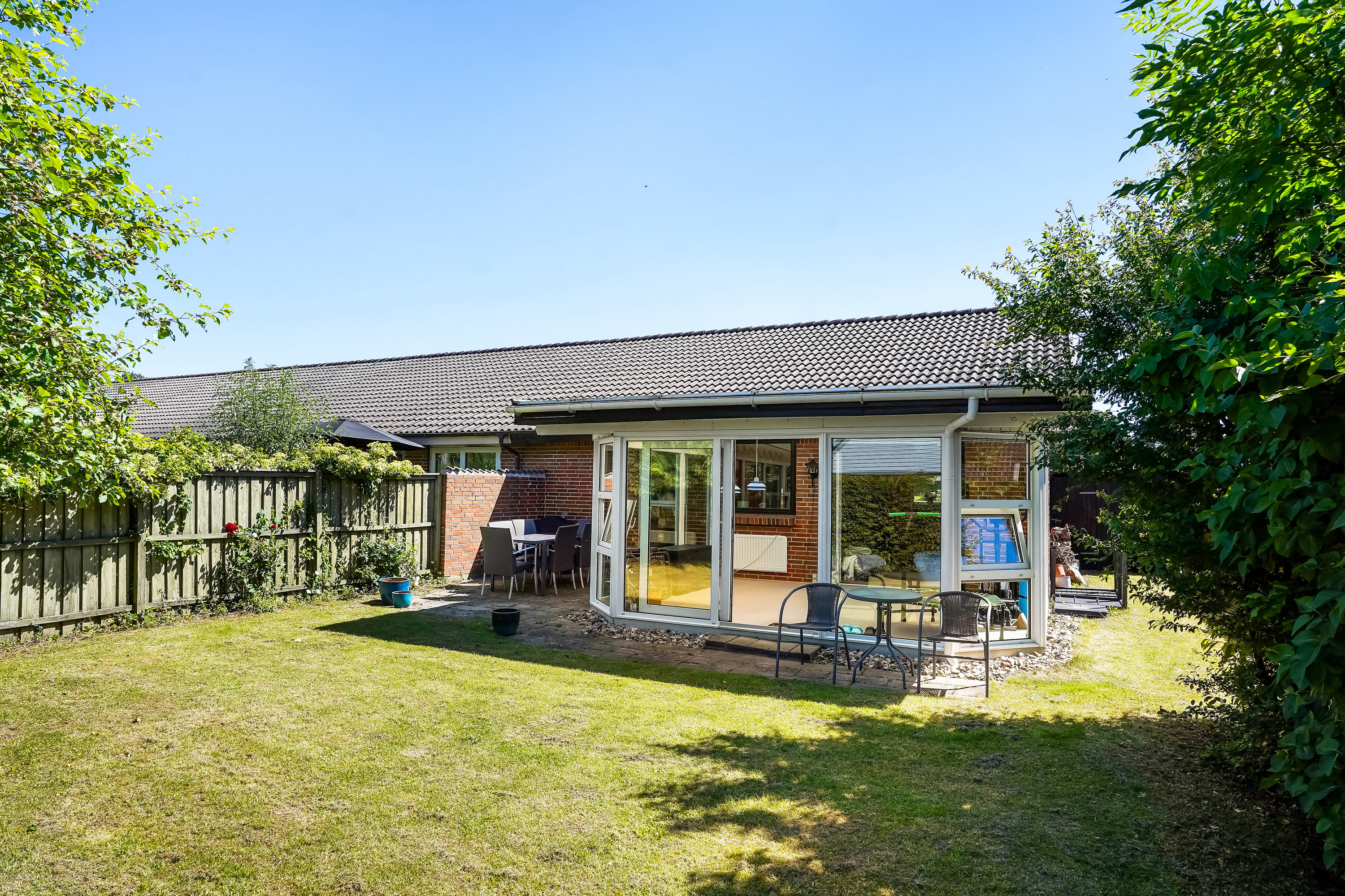 Fremhævet terrasse billede i fuldskærmstilstand. Billede af Tranehøjen 276, Dyrup, 5250 Odense SV