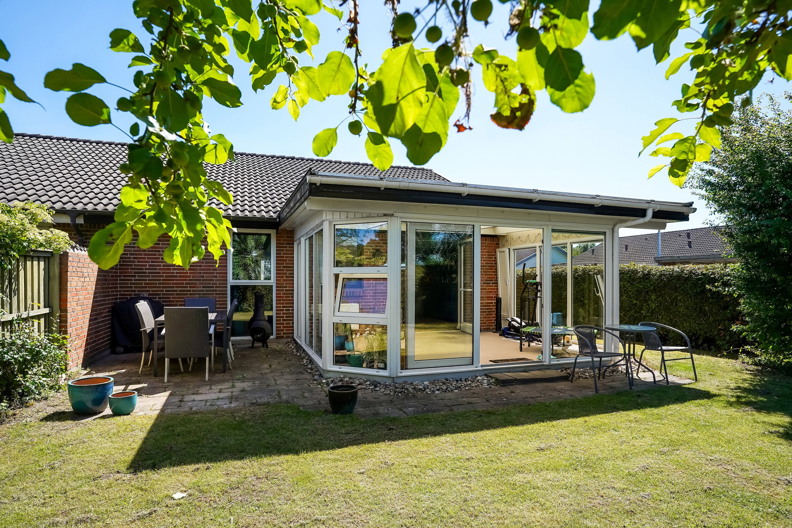 Fremhævet terrasse billede i fuldskærmstilstand. Billede af Tranehøjen 276, Dyrup, 5250 Odense SV