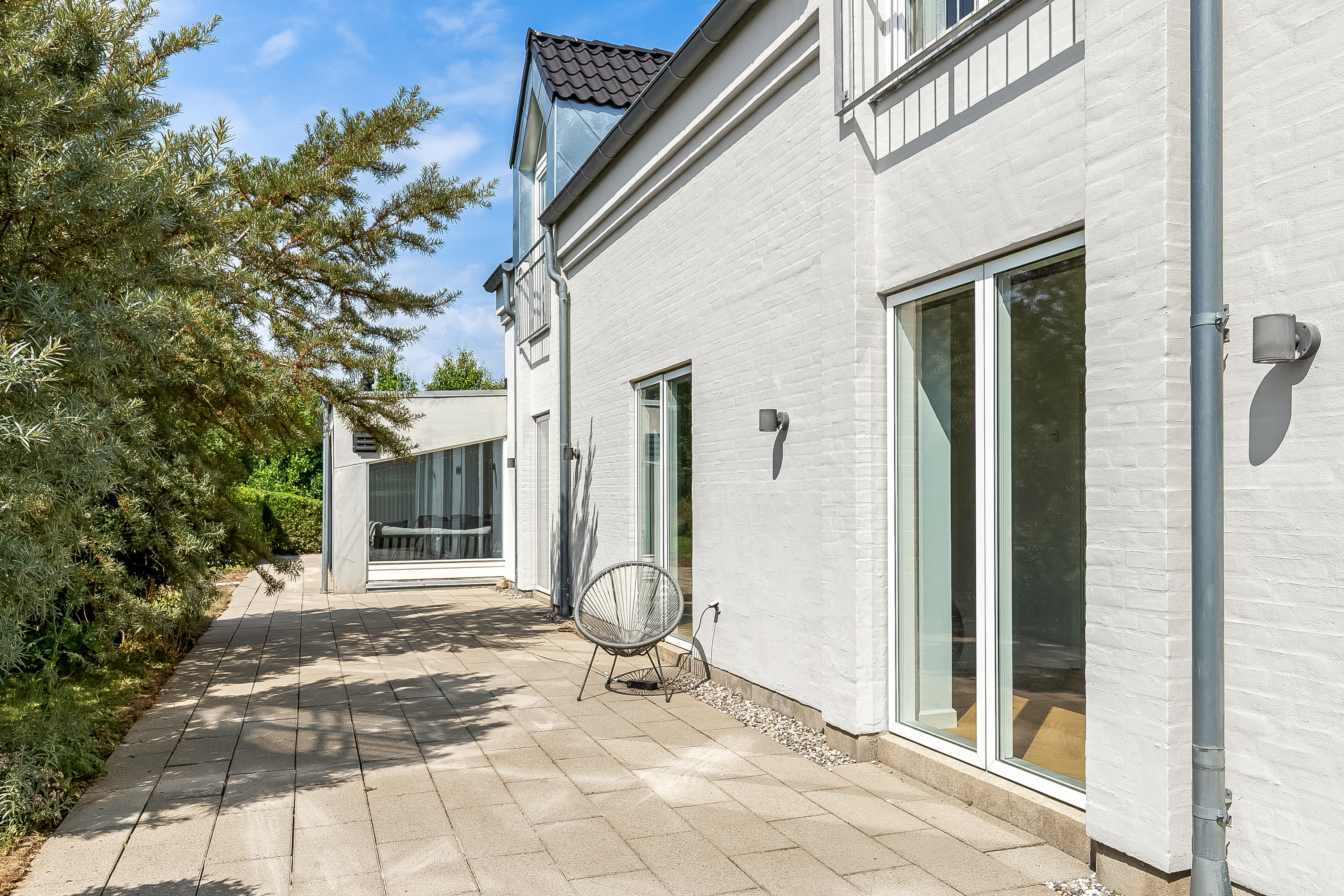 Fremhævet terrasse billede i fuldskærmstilstand. Billede af Kastanjehaven 4, 7080 Børkop