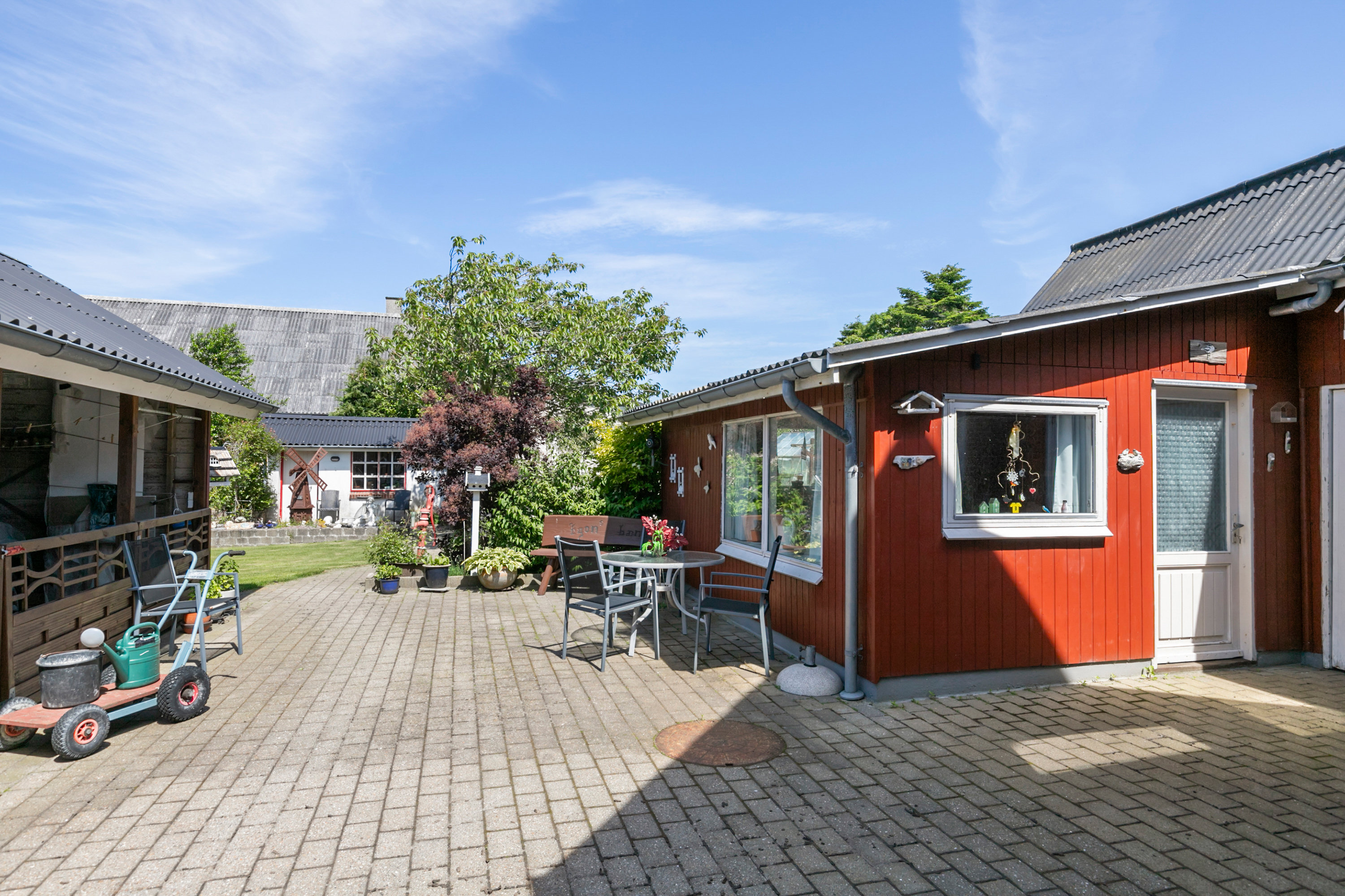 Fremhævet terrasse billede i fuldskærmstilstand. Billede af Hjortdalvej 141, Hjortdal, 9690 Fjerritslev