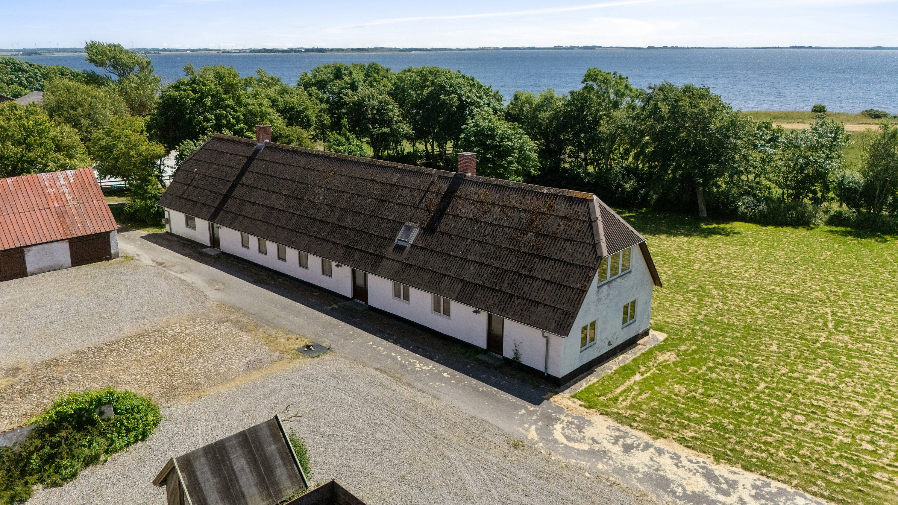 Fremhævet luftfoto billede i fuldskærmstilstand. Billede af Gudnæsvej 12, 7755 Bedsted Thy