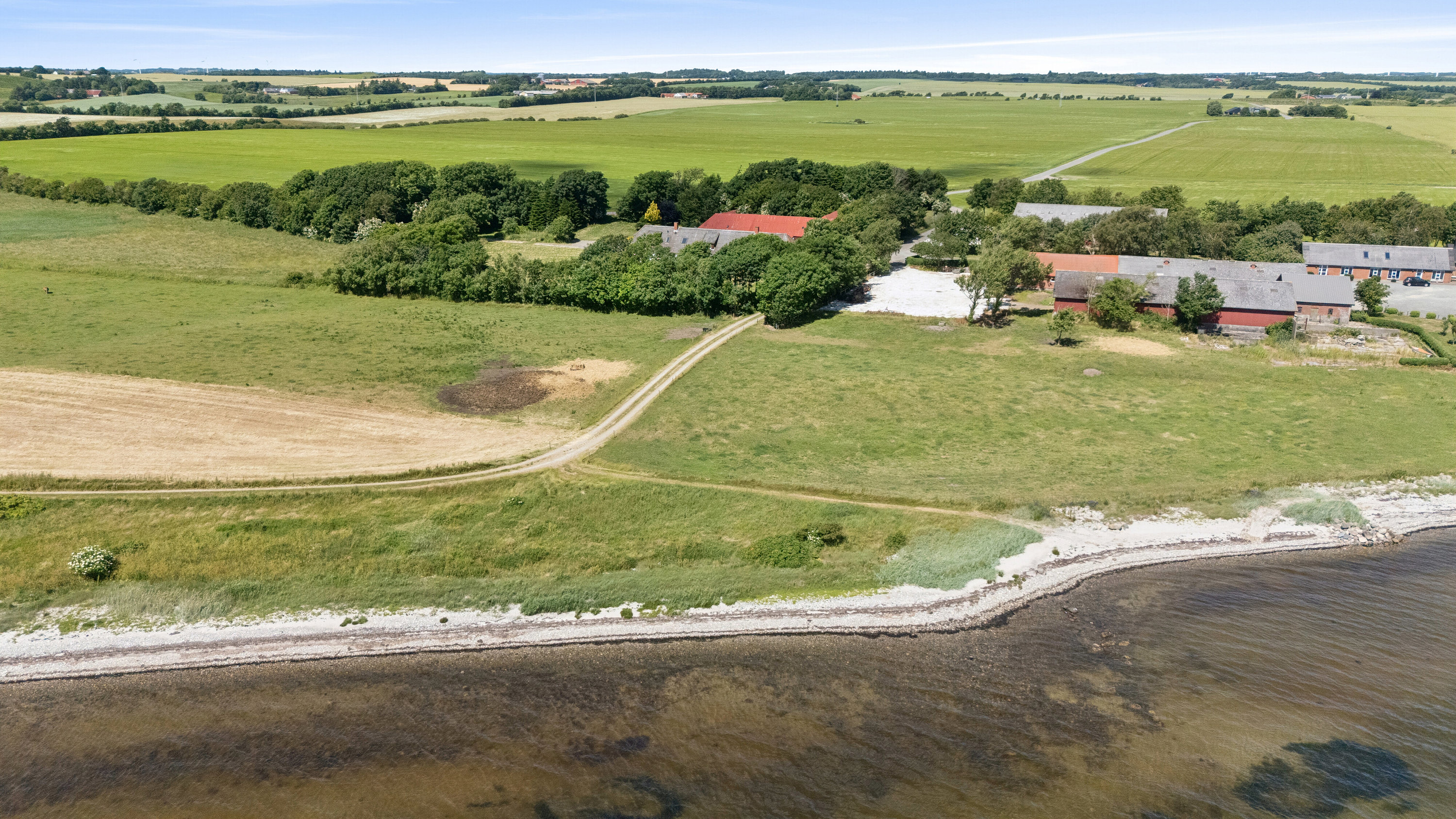 Fremhævet luftfoto billede i fuldskærmstilstand. Billede af Gudnæsvej 12, 7755 Bedsted Thy