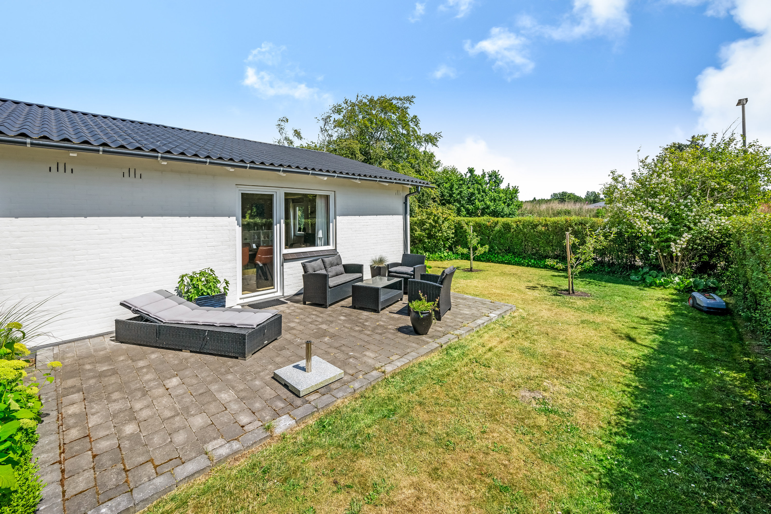 Fremhævet terrasse billede i fuldskærmstilstand. Billede af Nørre Alle 5, Hee, 6950 Ringkøbing
