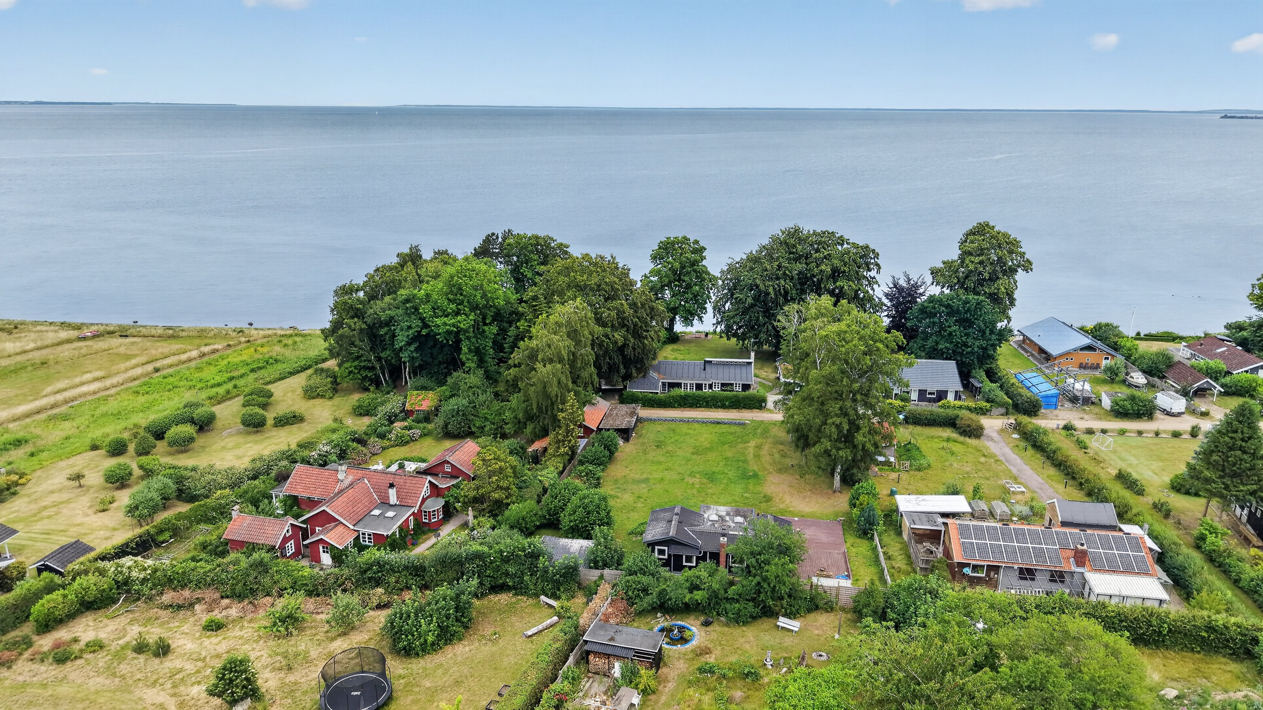 Fremhævet luftfoto billede i fuldskærmstilstand. Billede af Løserup Strandvej 4, Løserup, 4300 Holbæk