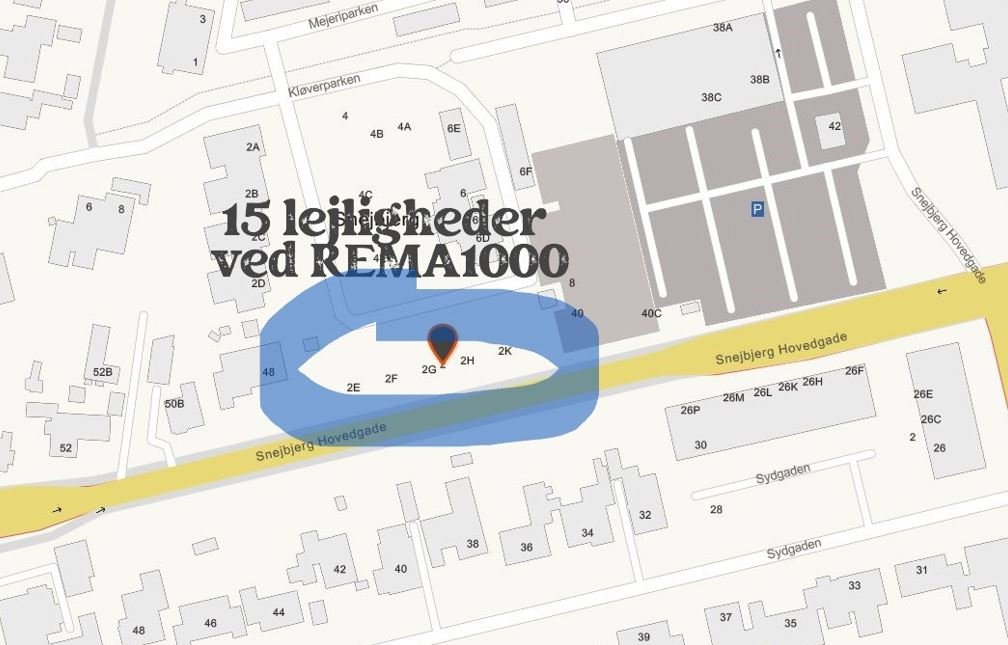 Fremhævet  billede i fuldskærmstilstand. Billede af Kløverparken 2F, 1. 1., Snejbjerg, 7400 Herning