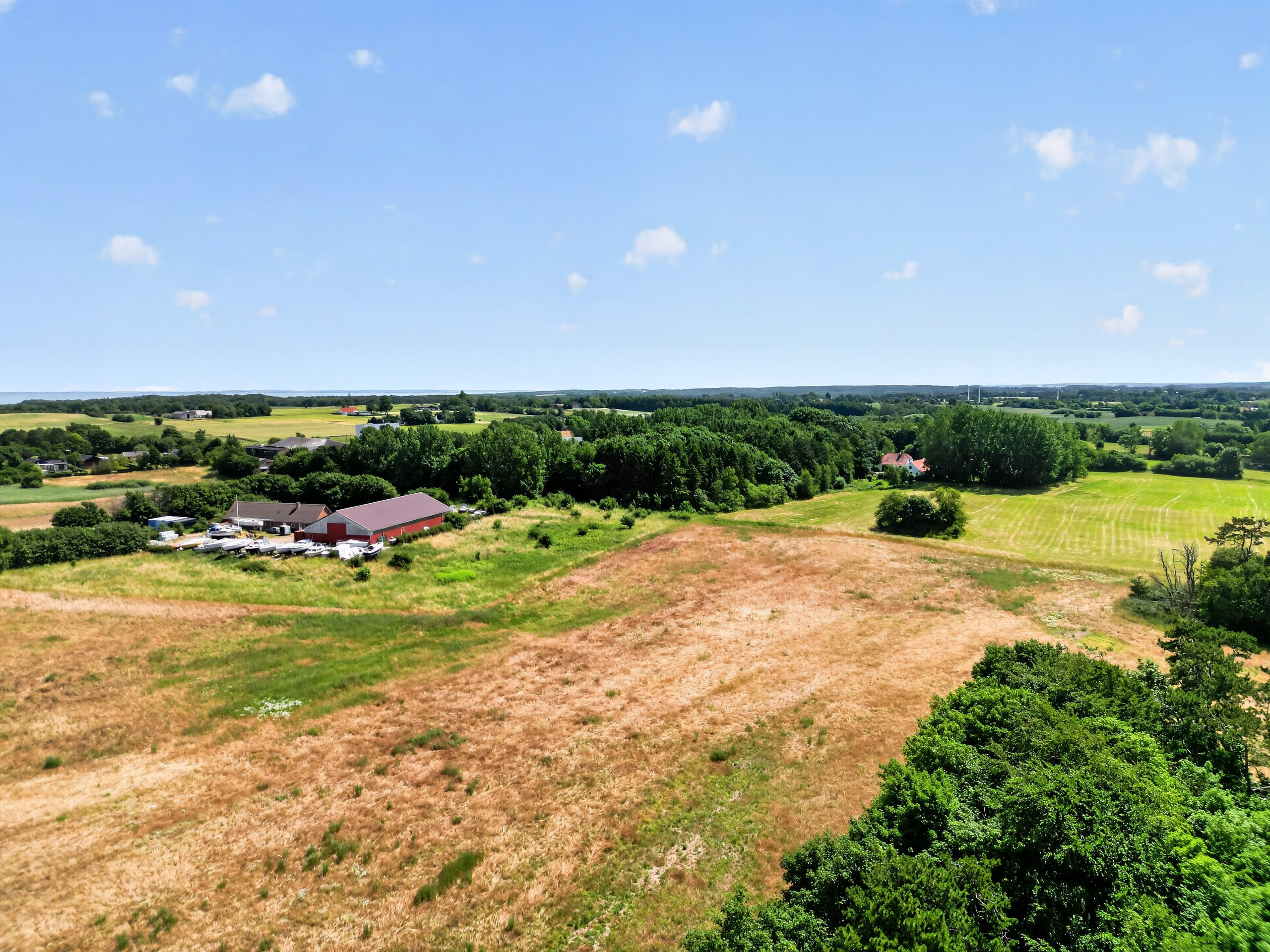 Fremhævet luftfoto billede i fuldskærmstilstand. Billede af Stårupvej 24, Østre Højby, 4573 Højby