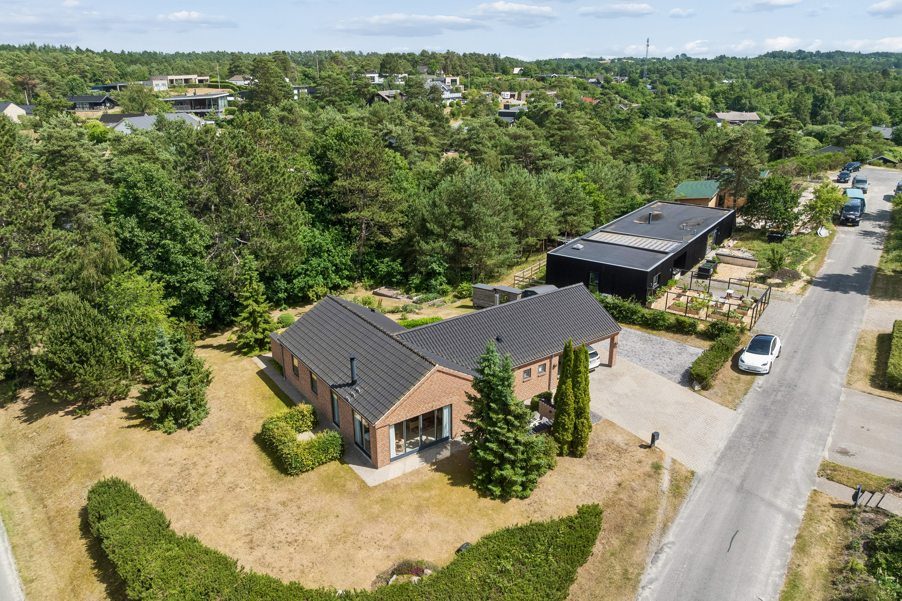 Fremhævet luftfoto billede i fuldskærmstilstand. Billede af Egsmark Høje 28, Vibæk Strand, 8400 Ebeltoft