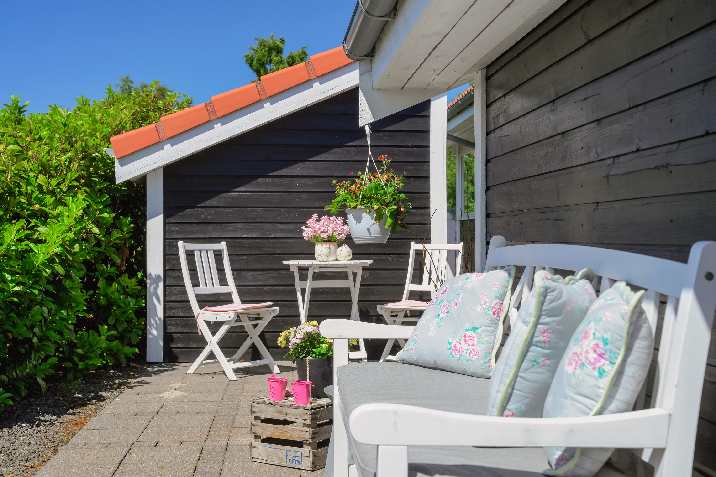 Fremhævet terrasse billede i fuldskærmstilstand. Billede af Marielyst Strandpark 110, 4873 Væggerløse