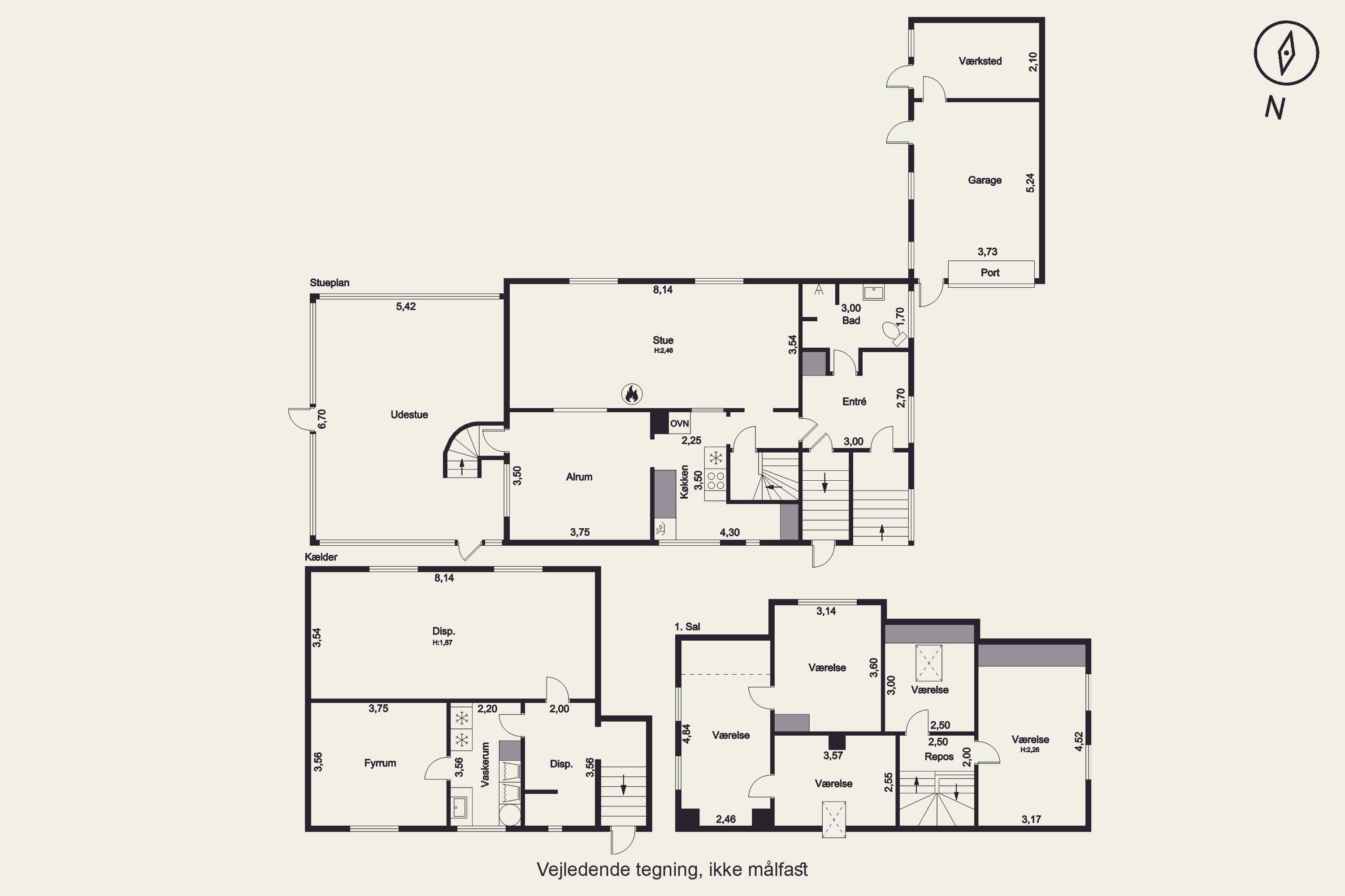 Plantegninger billede af Husemosevej 13, Spedsbjerg, 5491 Blommenslyst